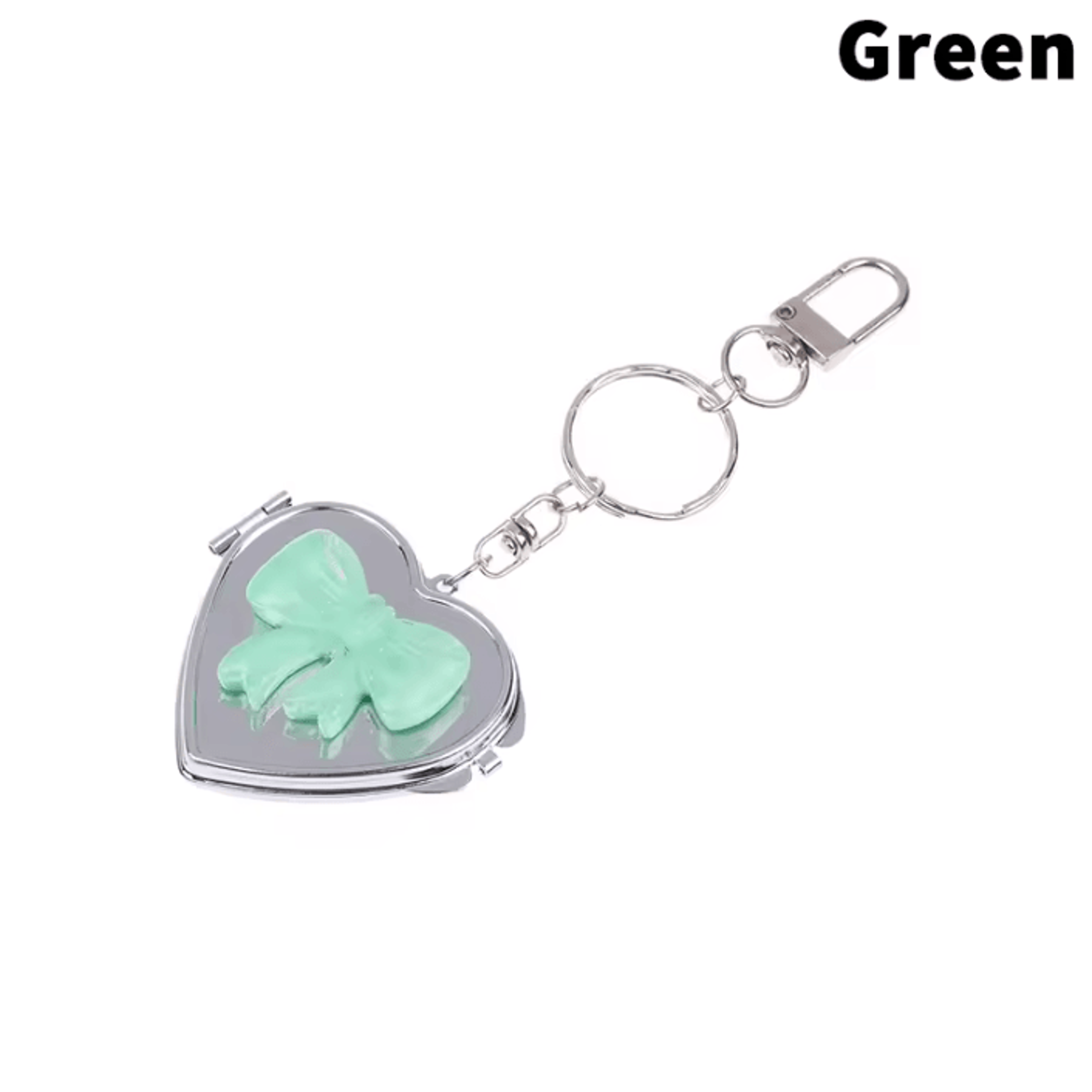 Cute Heart Double Sided Keychain Makeup Mirror 7