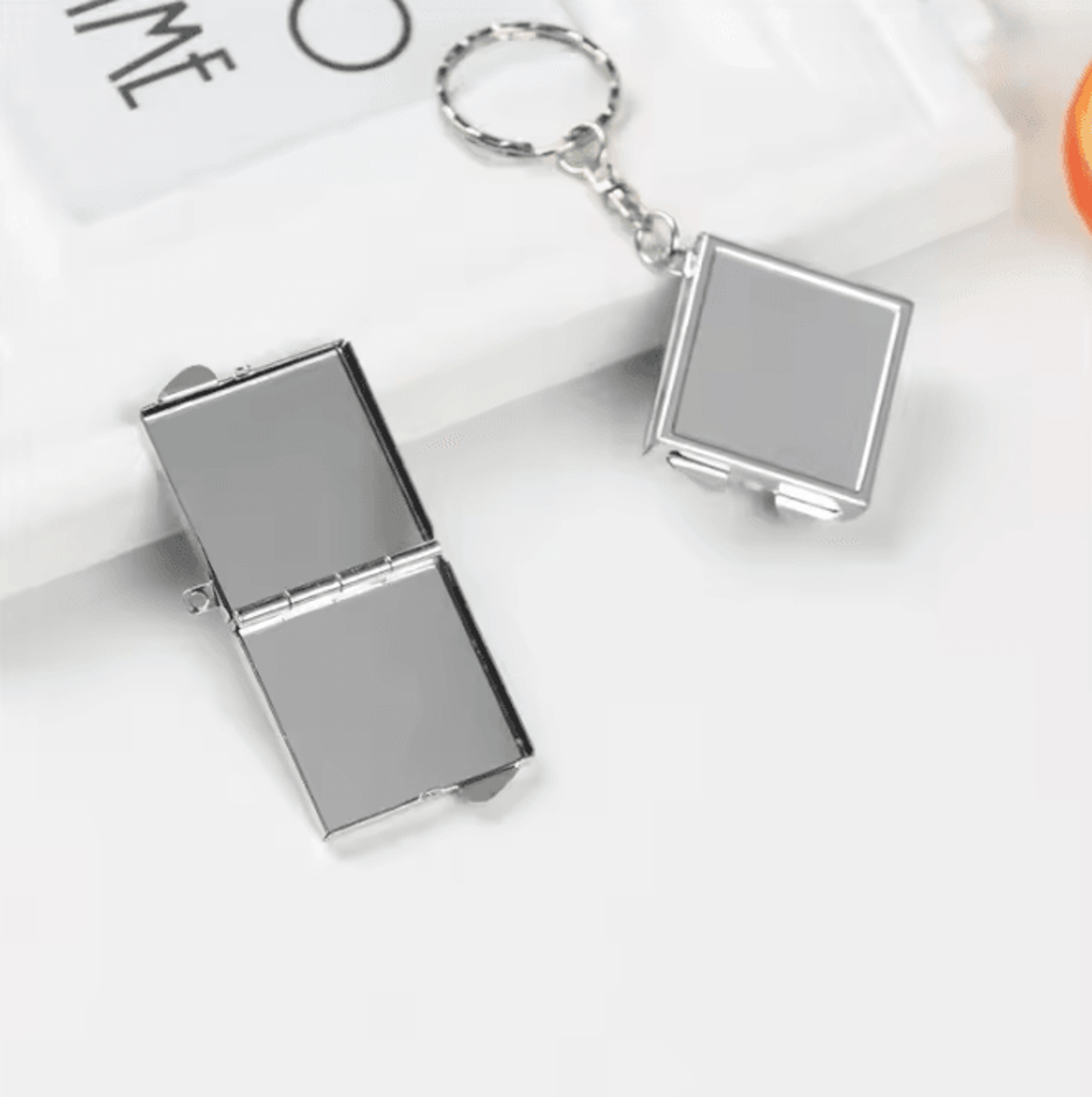 Mini Double Sided Keychain Makeup Mirror 5