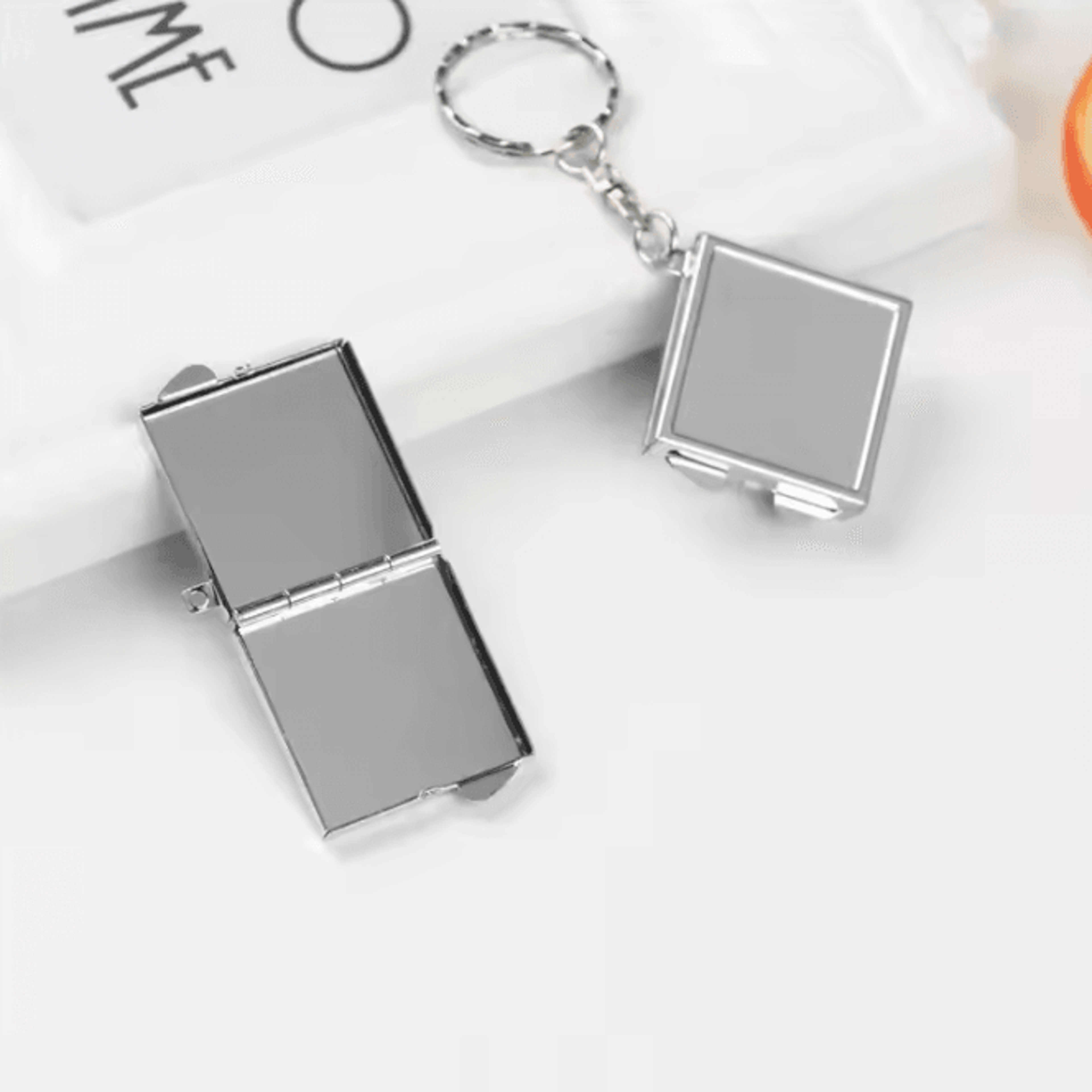 Mini Double Sided Keychain Makeup Mirror 1