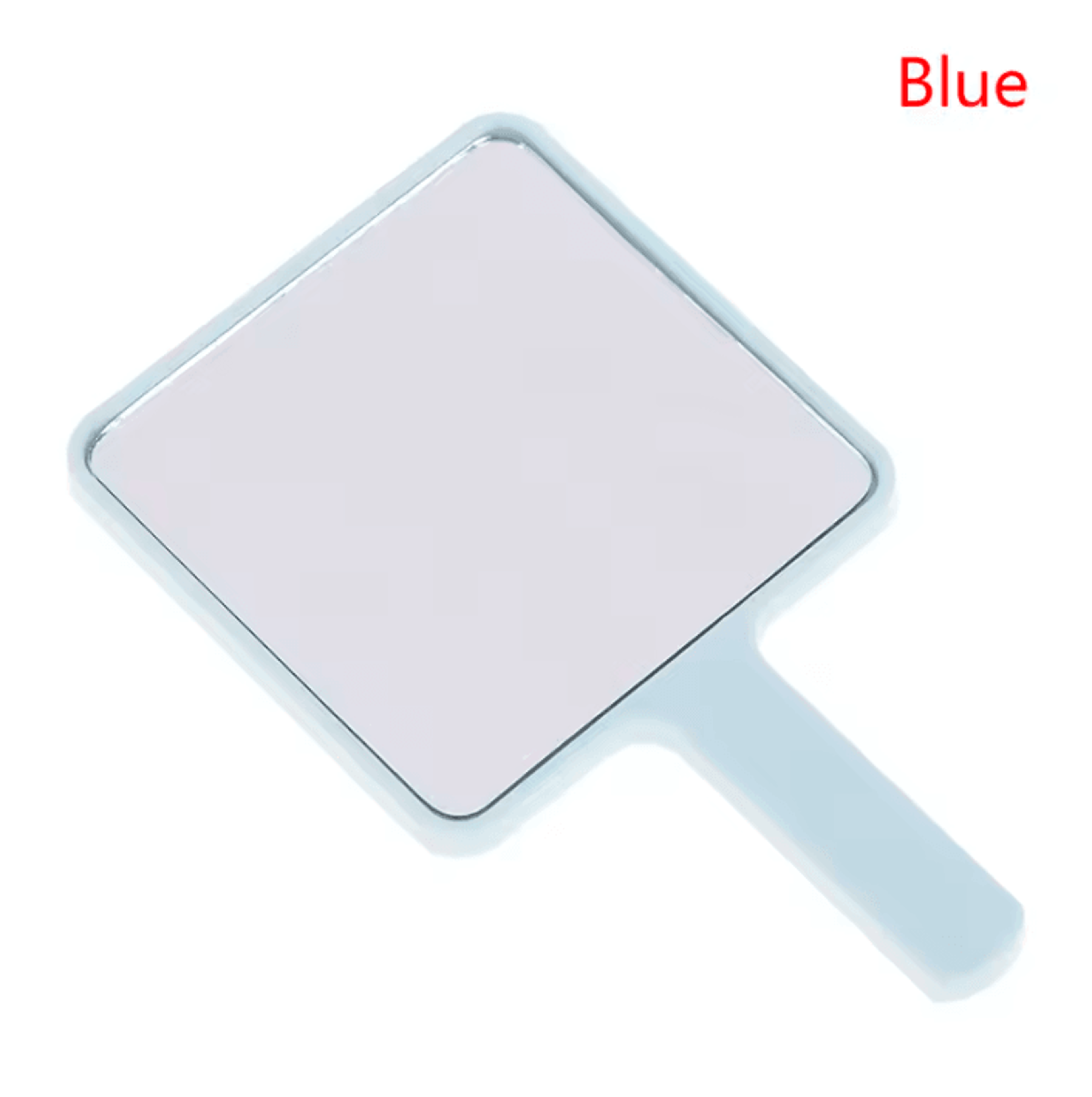 Square Handheld Makeup Mirror With Handle For Salon And Travel 5