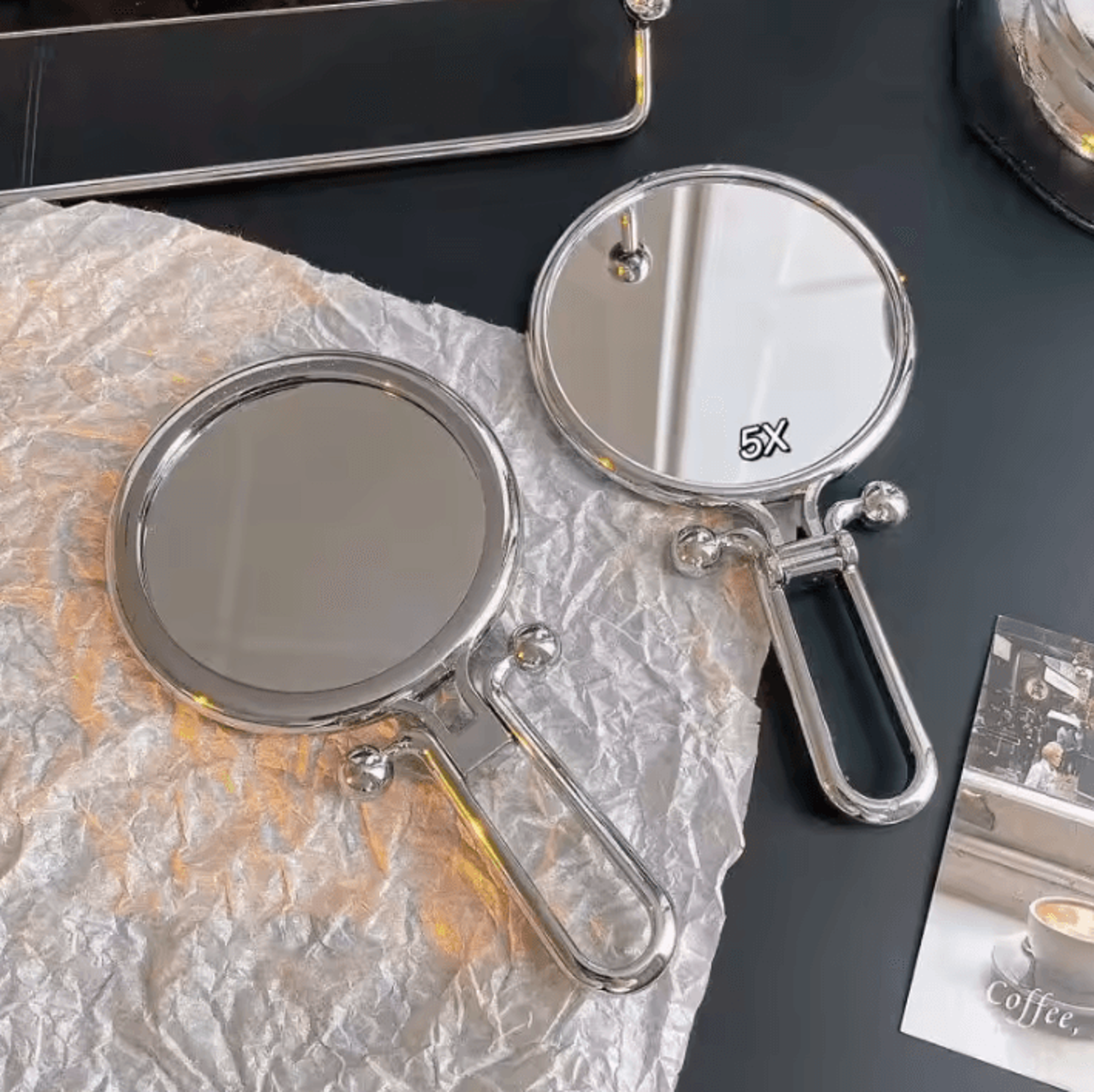 2X 5X 10X Magnifying Folding Makeup Mirror 3