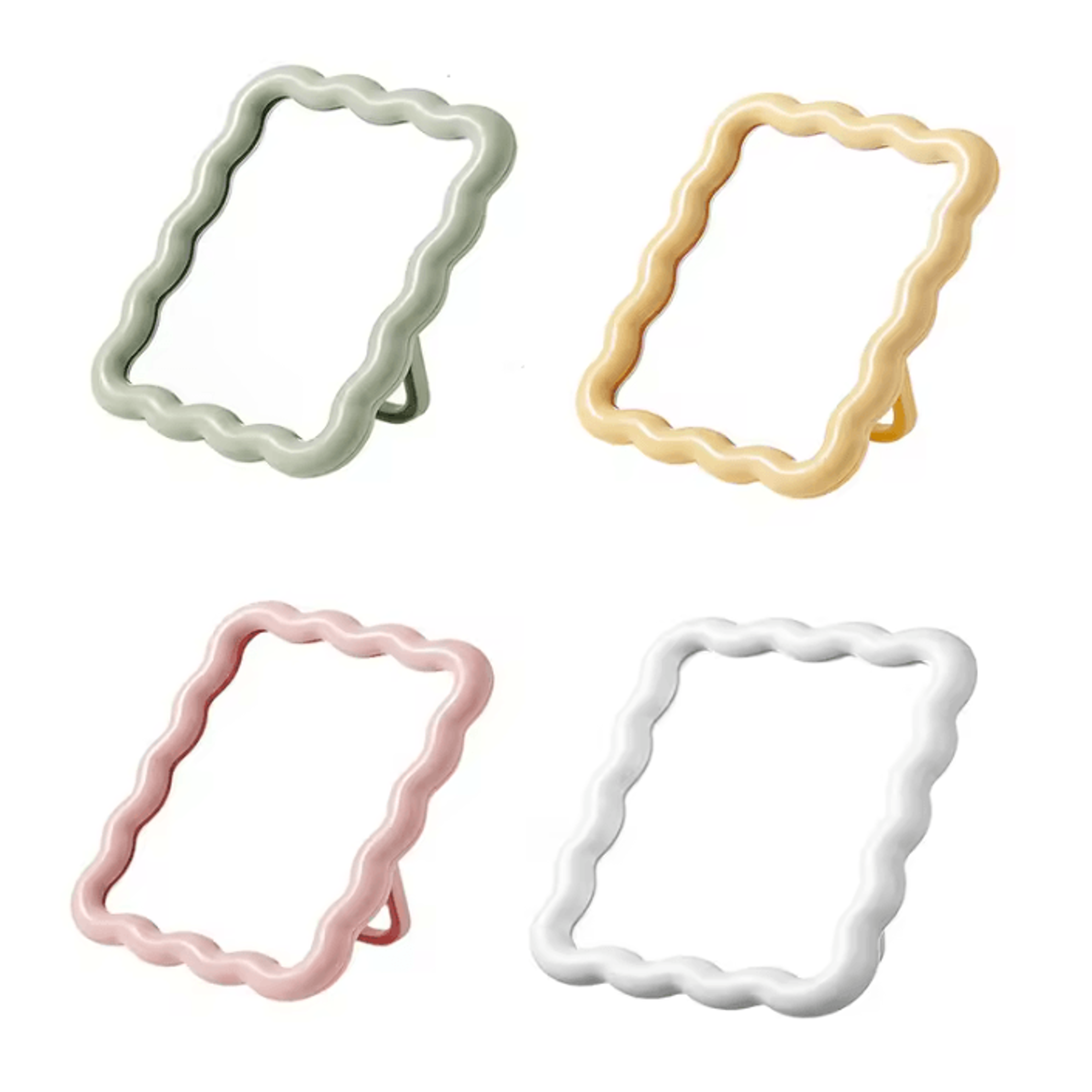 Cute Corrugated Foldable Makeup Mirror For Desktop And Travel 3
