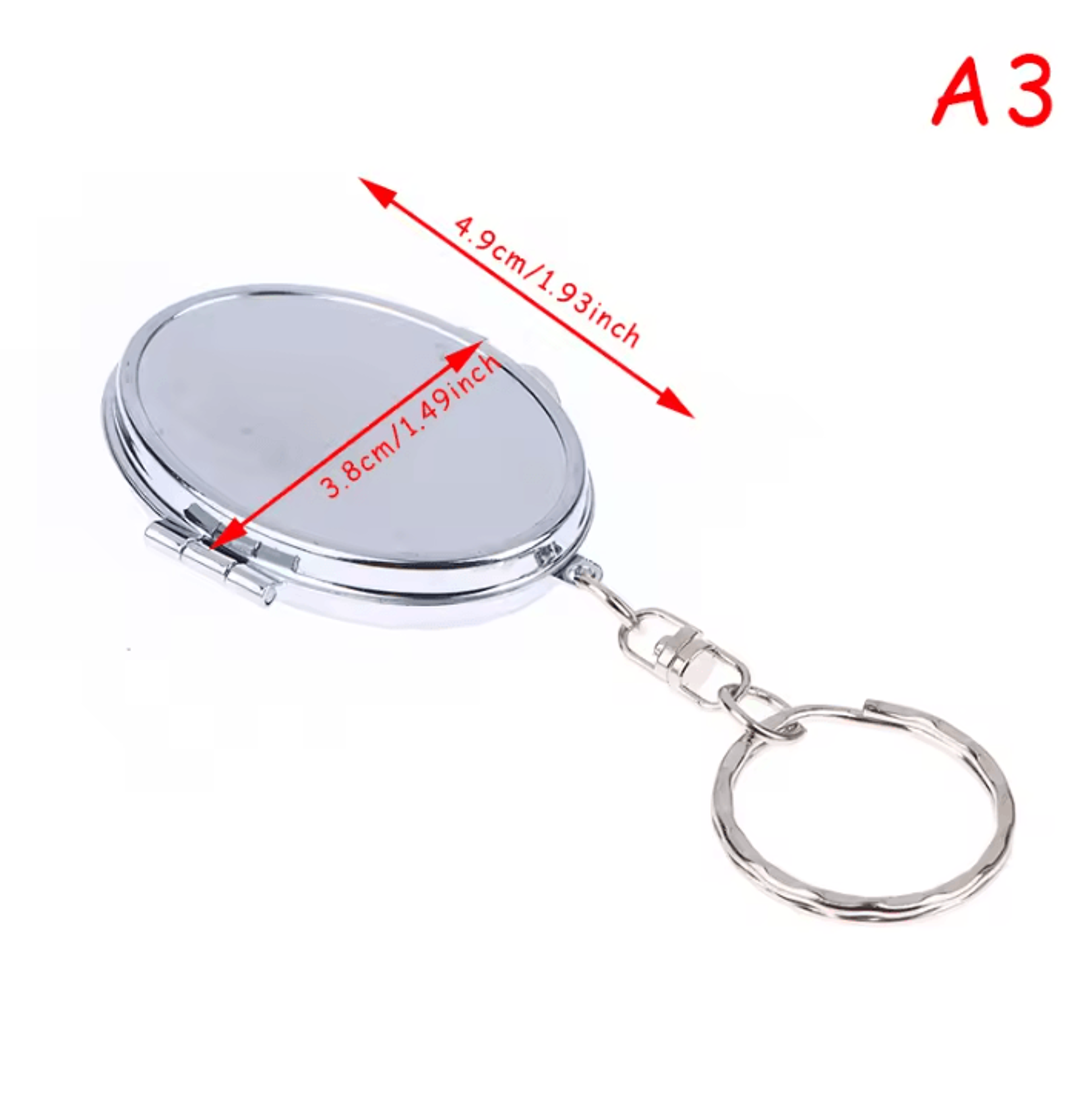 Double Sided Mini Keychain Makeup Mirror 7