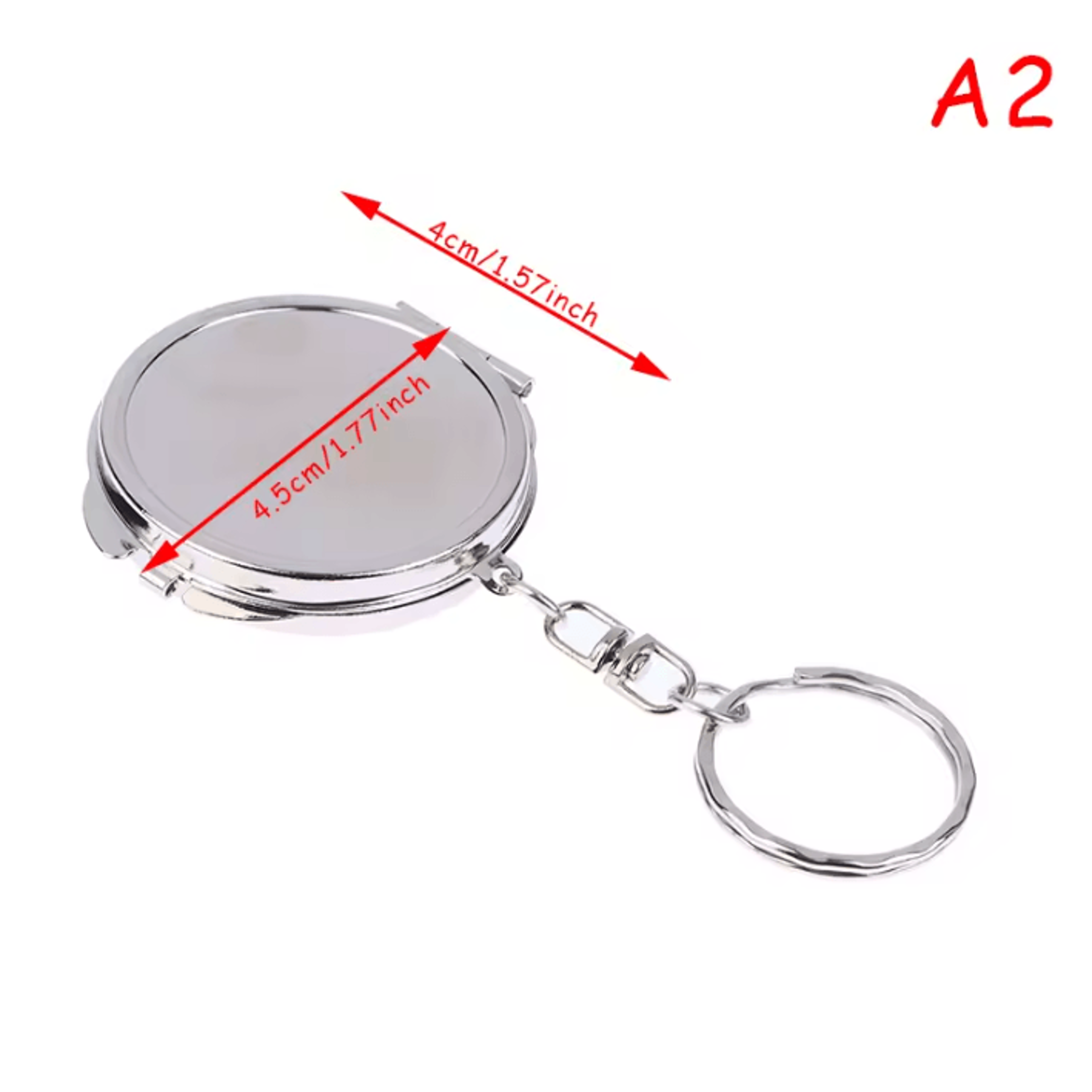 Double Sided Mini Keychain Makeup Mirror 5