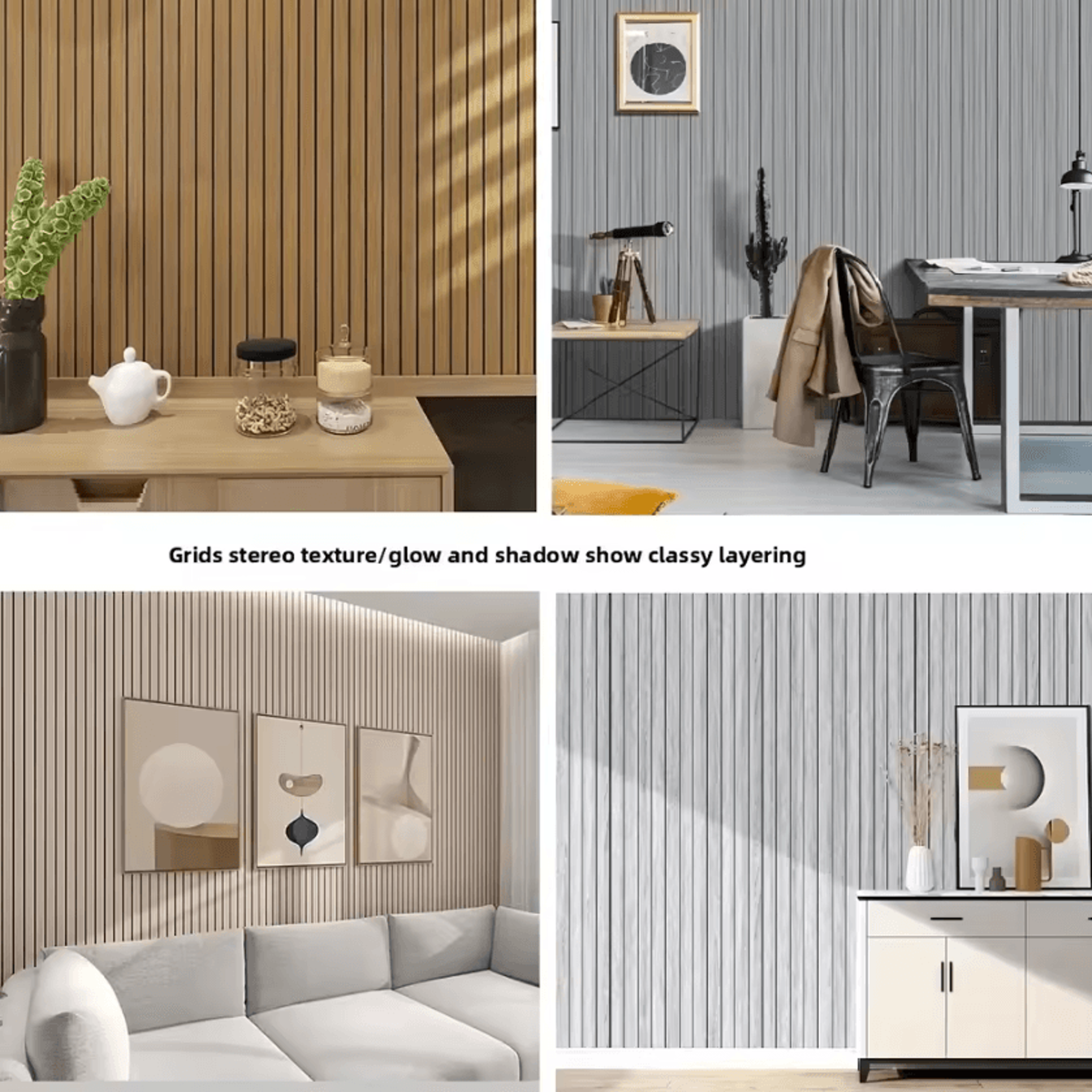 3M Self Adhesive Grid Wall Sticker Waterproof Thickened Wall Decor 3