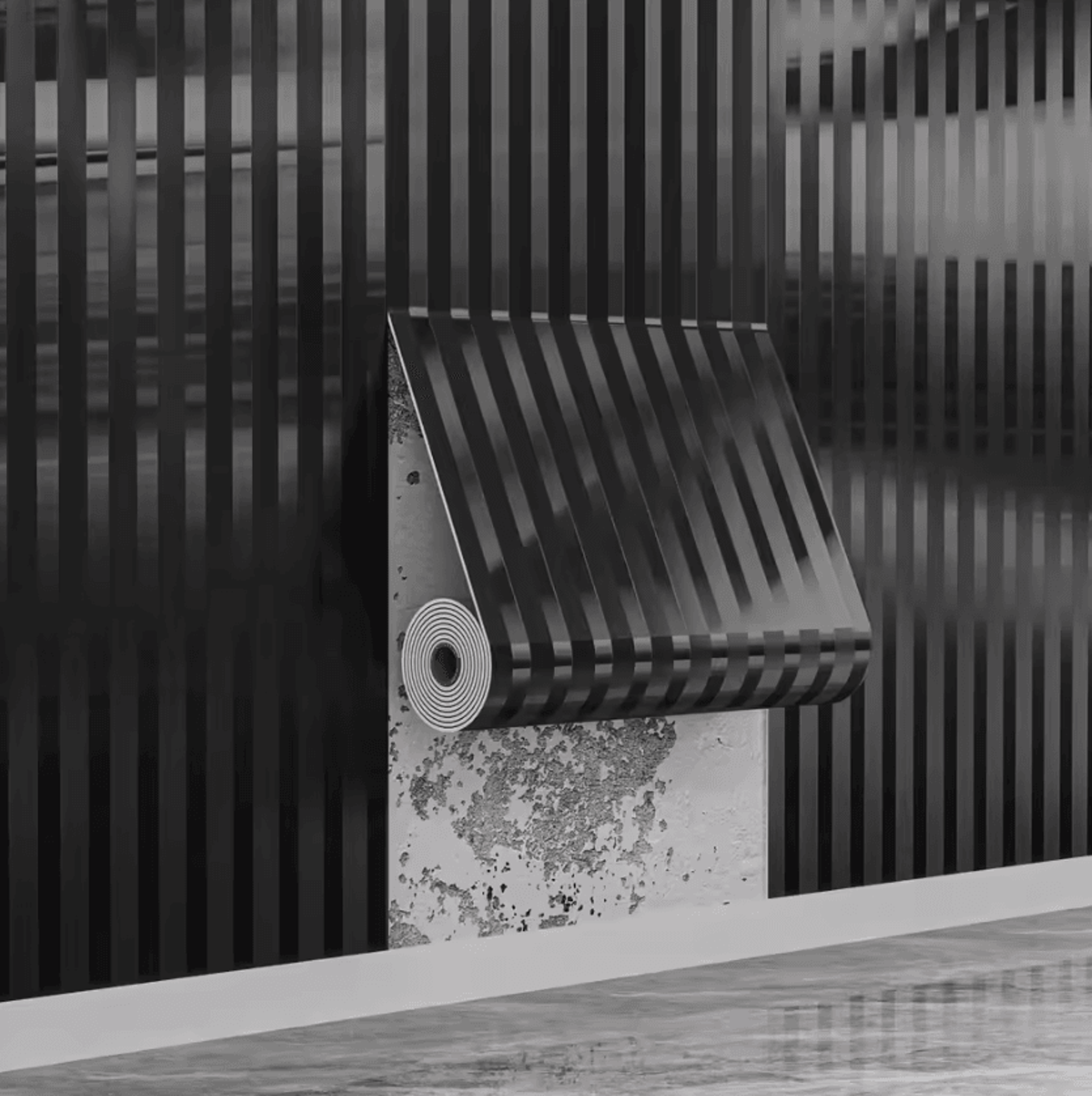 3D Stripe Grid Peel And Stick Wallpaper 6