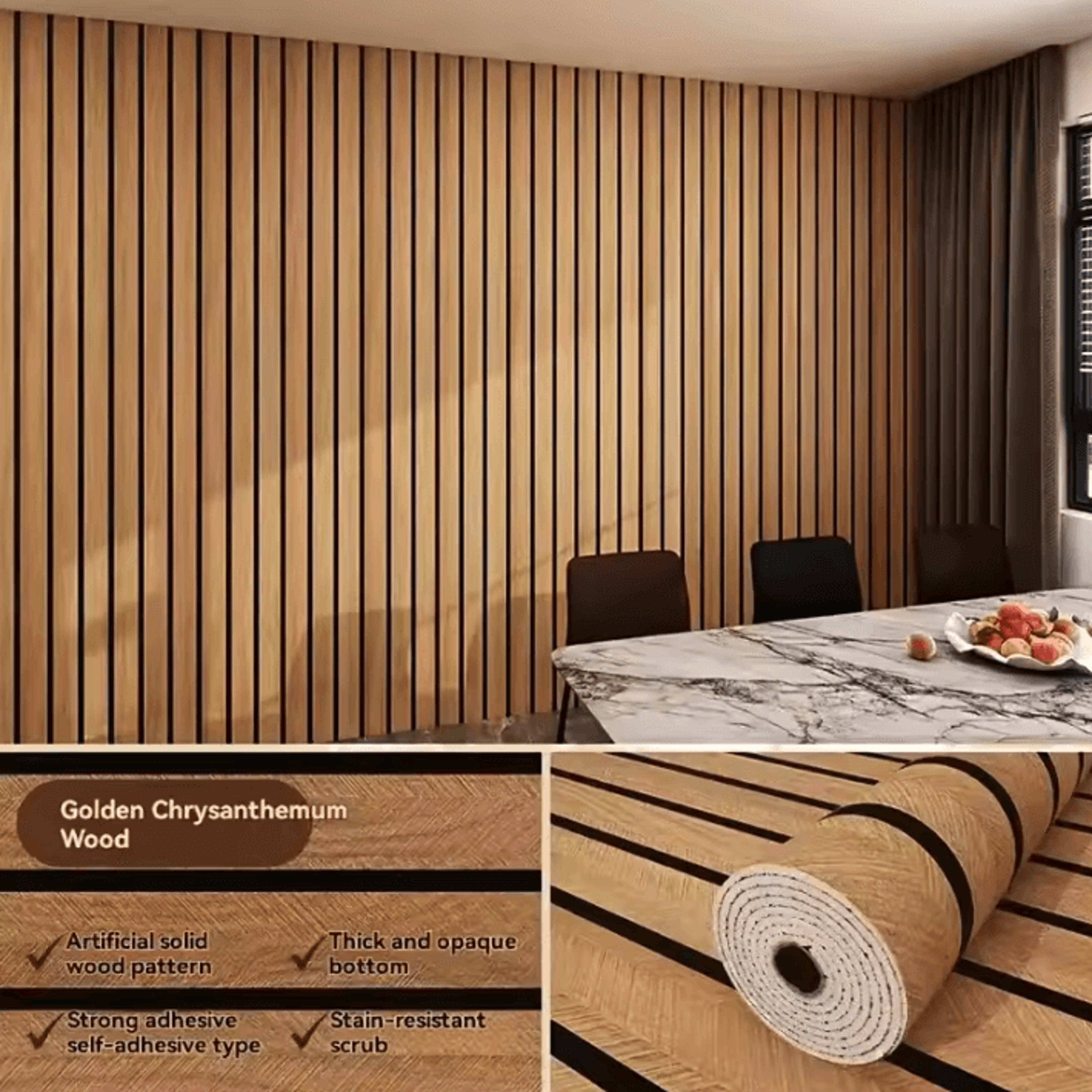 3D Stripe Grid Peel And Stick Wallpaper 3