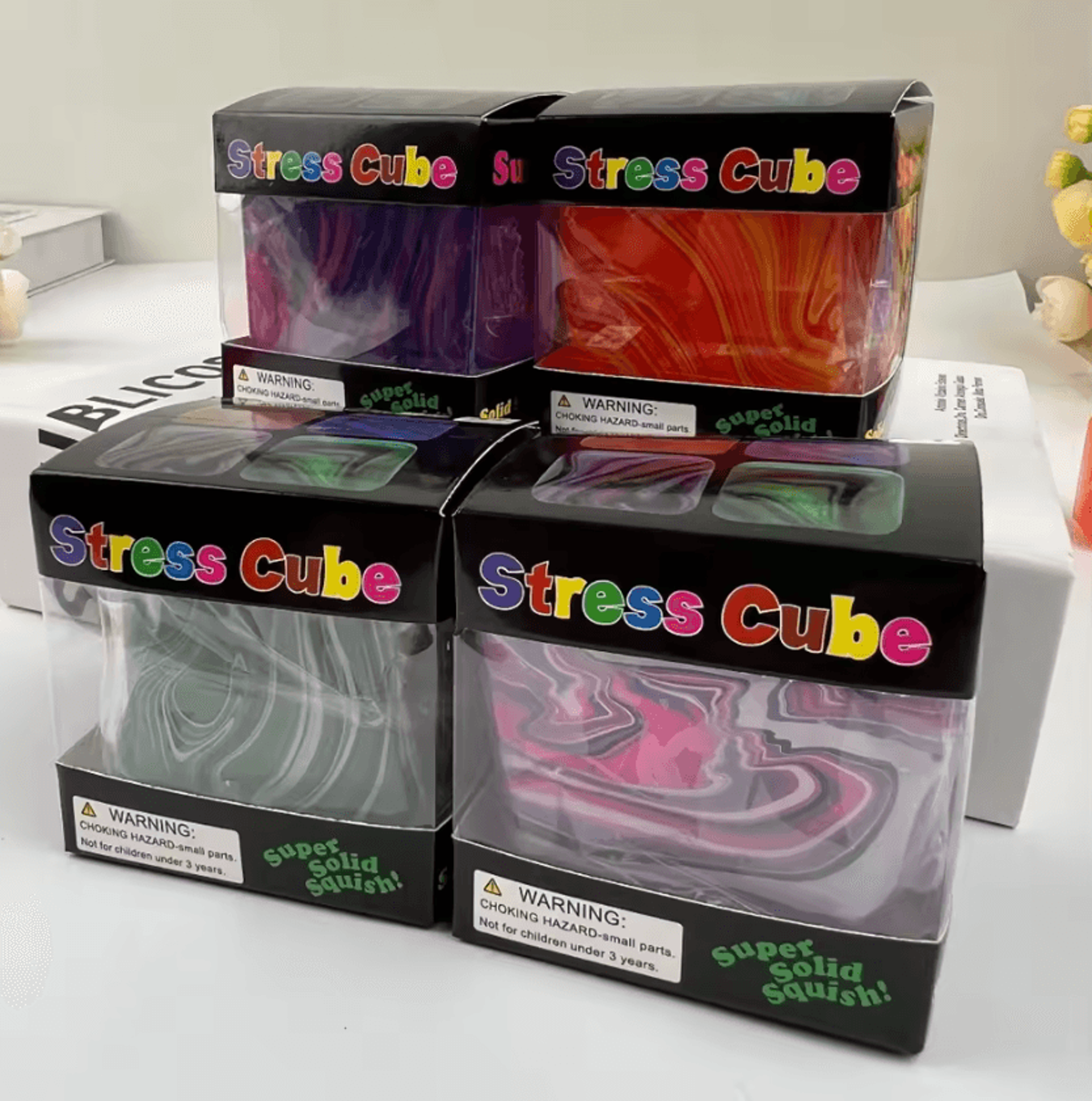 Soft Gel Slow Rebound Sensory Stress Relief Cube 1