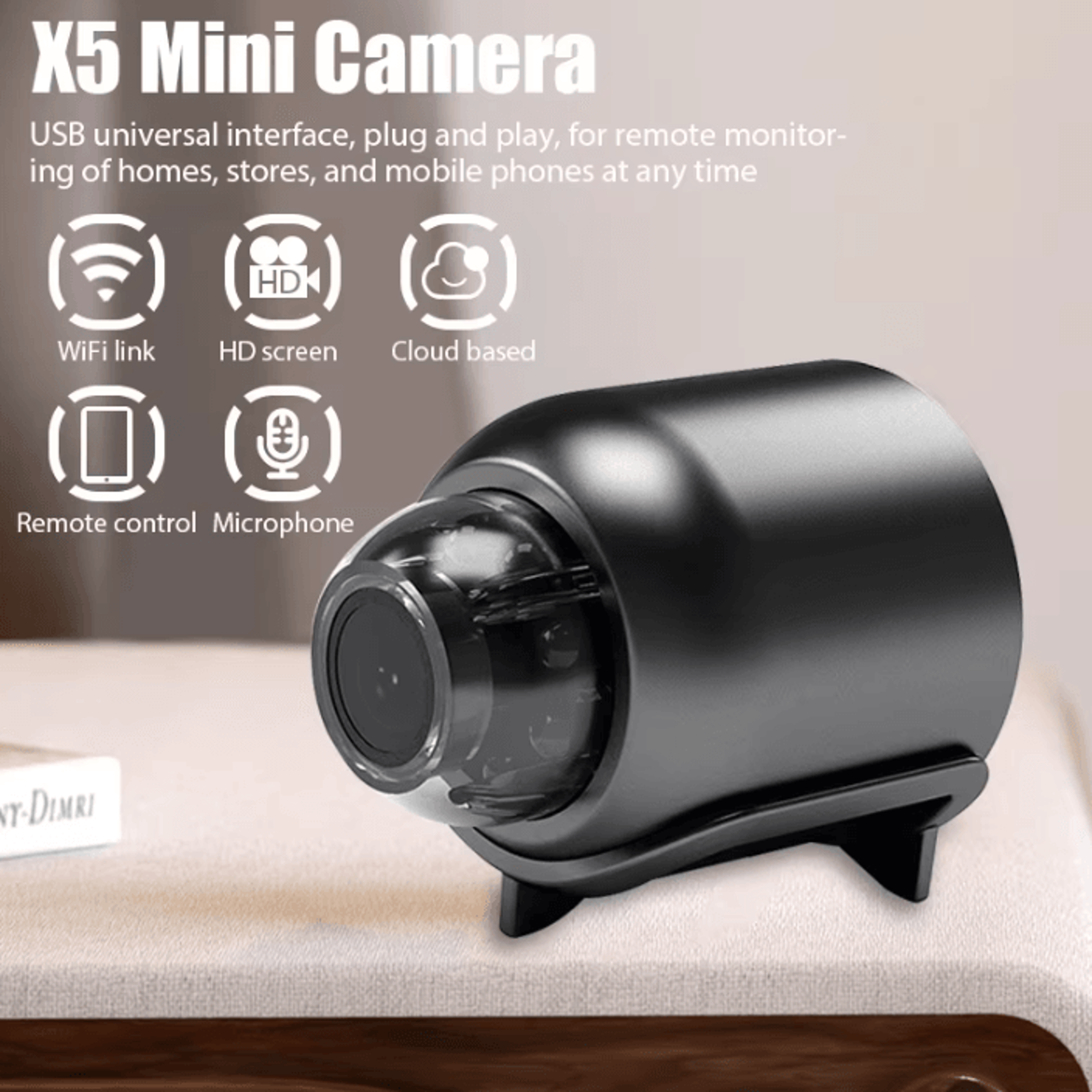 1080P Mini Wireless Security Camera With Night Vision 0