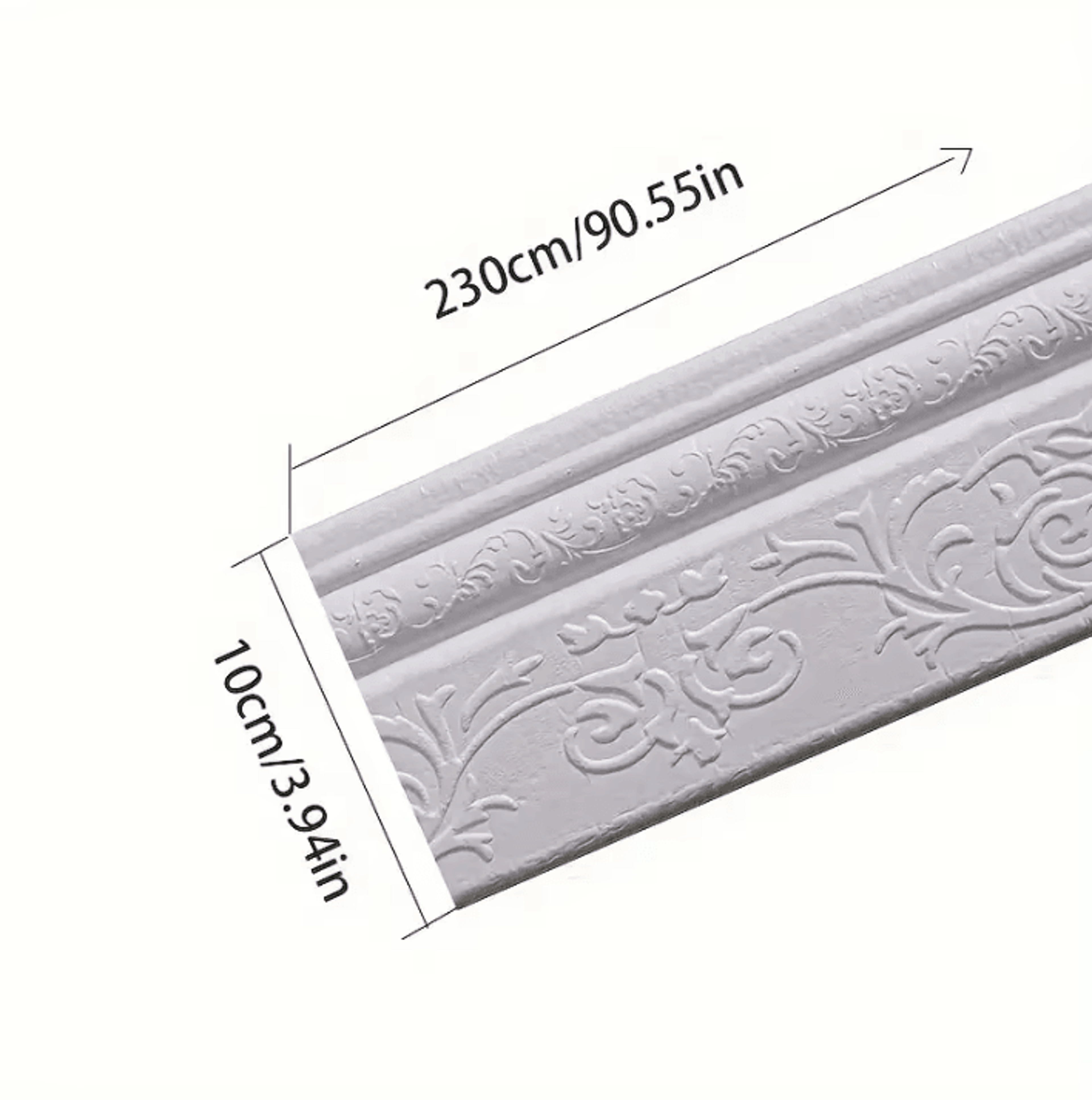 23M 3D Self Adhesive Wall Border Decorative Skirting Line Sticker 1