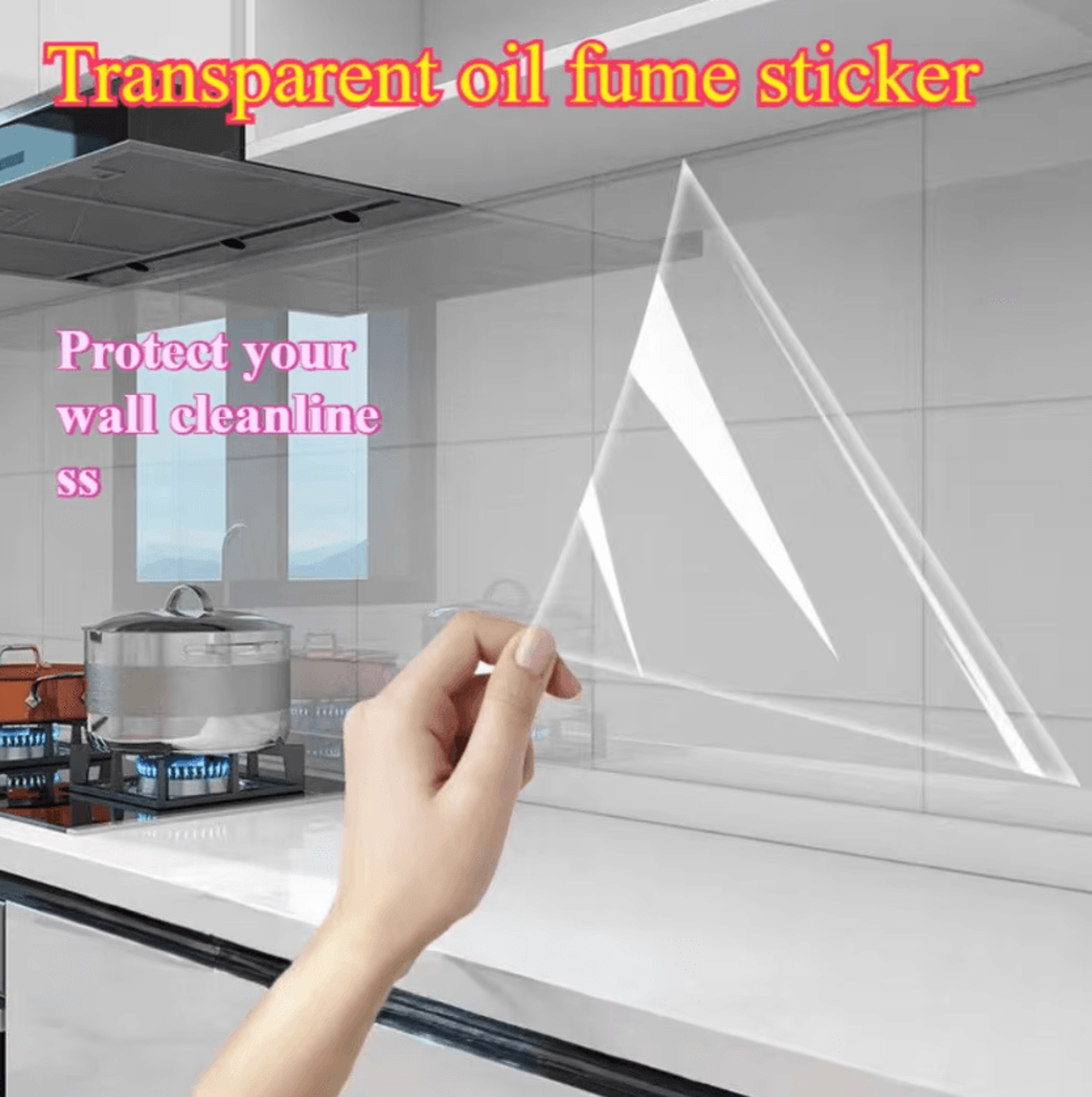 Heat Resistant Kitchen Peel And Stick Backsplash Waterproof PVC Wall Sticker 0
