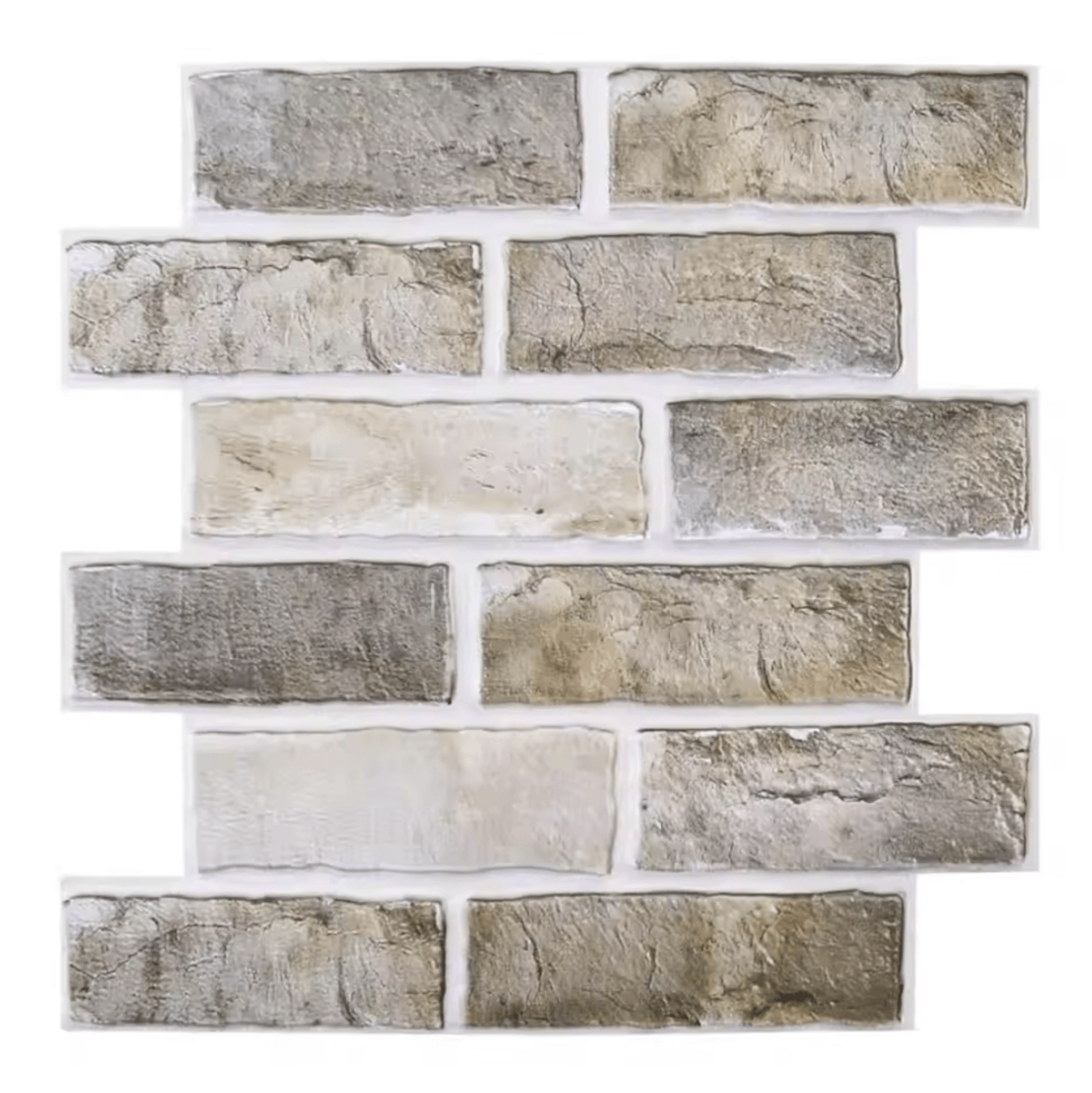 5 10 20 Piece Peel And Stick PVC Wall Tiles Waterproof DIY Wall Panels 4