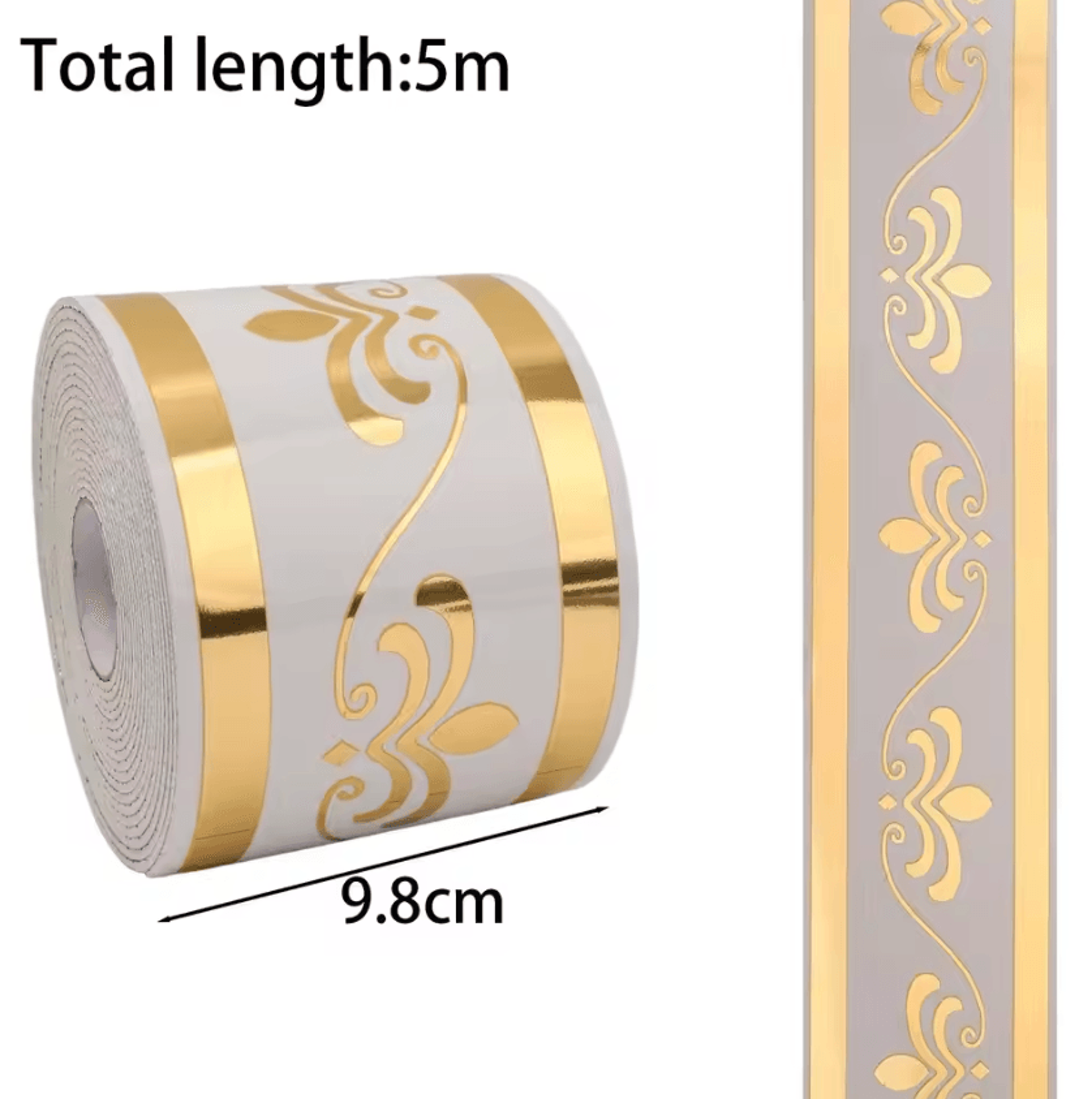 5M 10M Self Adhesive Skirting Line Decorative Door Frame Edge Trim 5