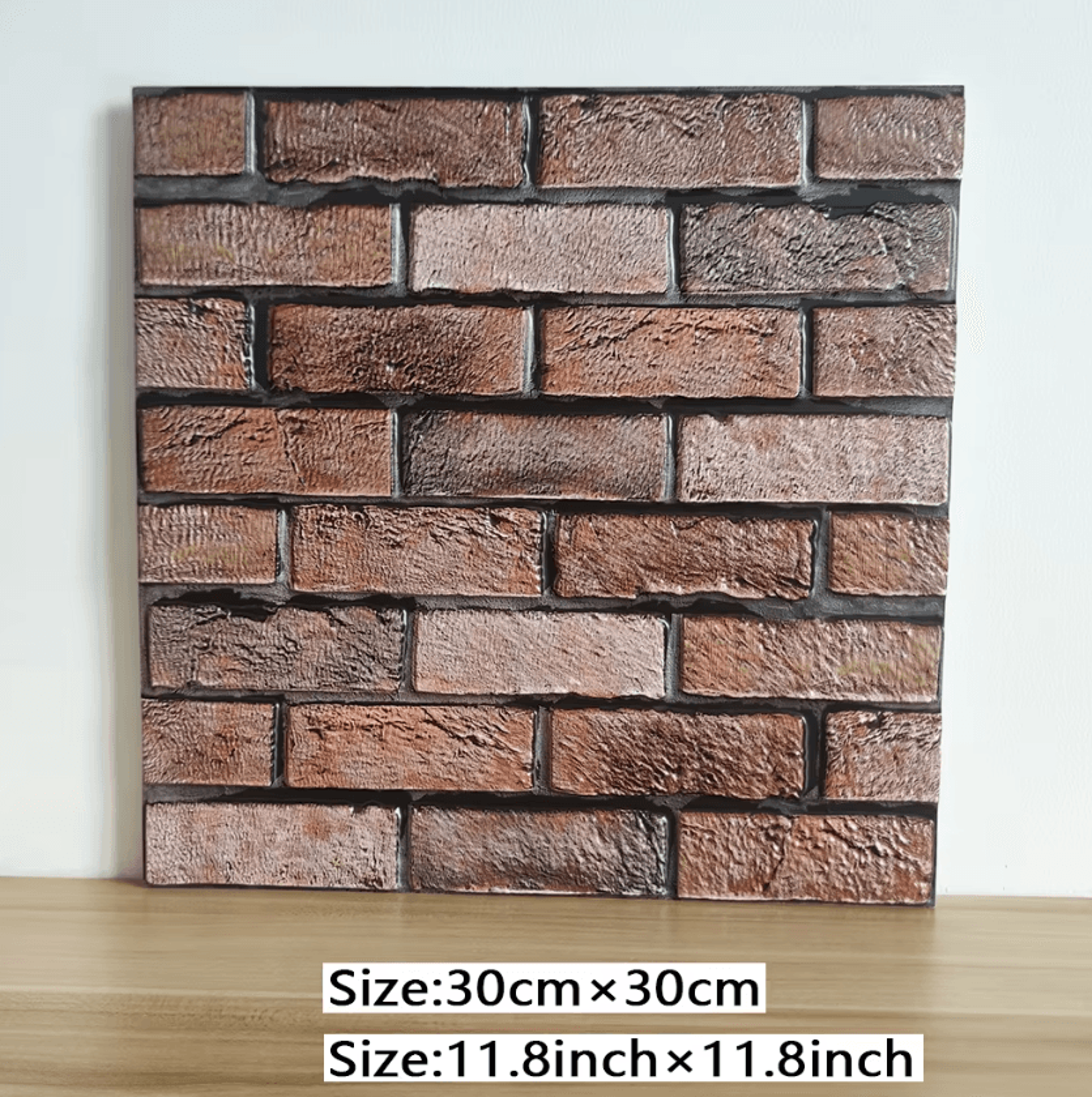 5 10 Piece 3D Brick Peel And Stick Wall Stickers Retro Wall Panels 1