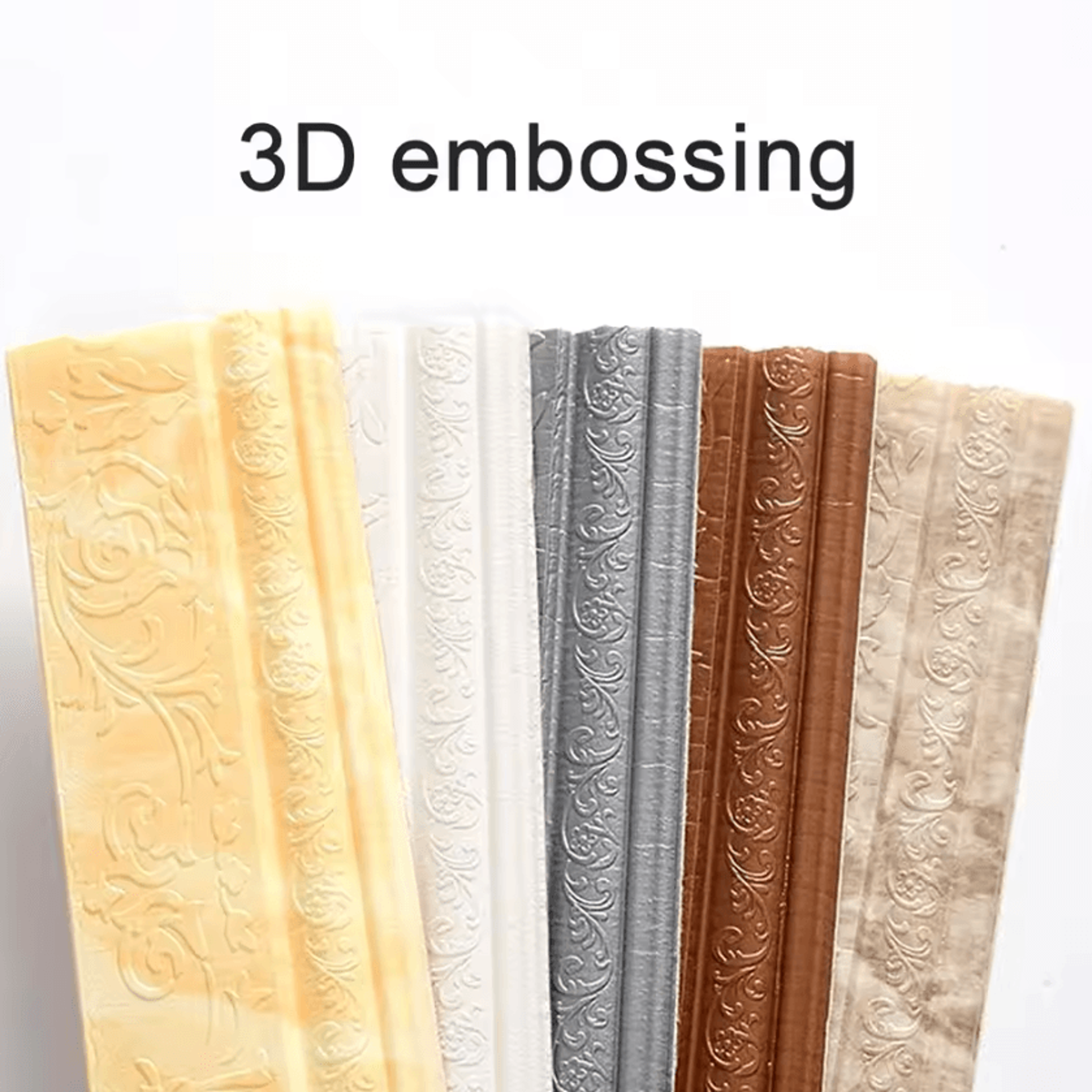 Customizable 3D Peel And Stick Wall Border Self Adhesive Decorative Trim 1