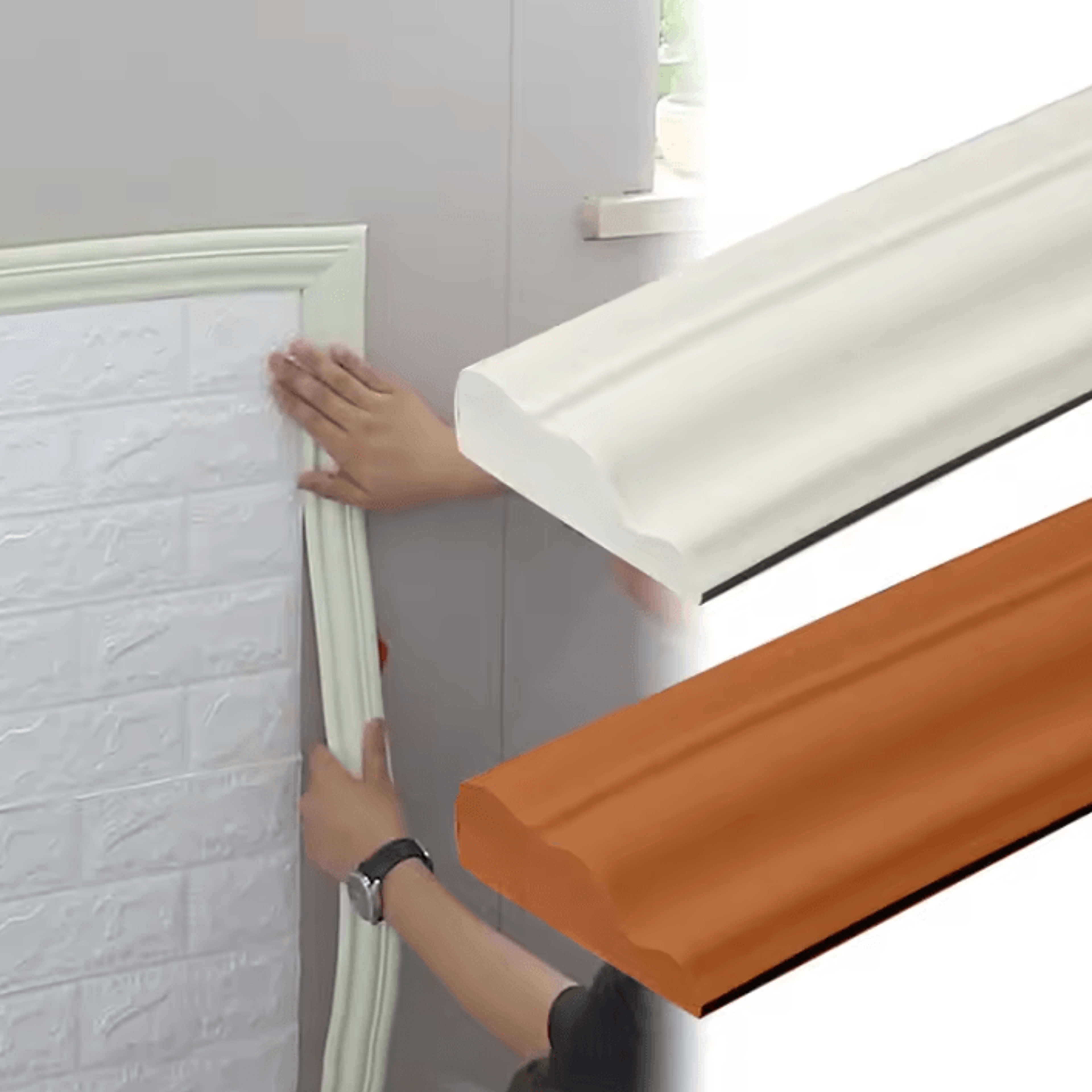 5M Self Adhesive Wall Border Trim Soft Anti Collision Skirting Line 0
