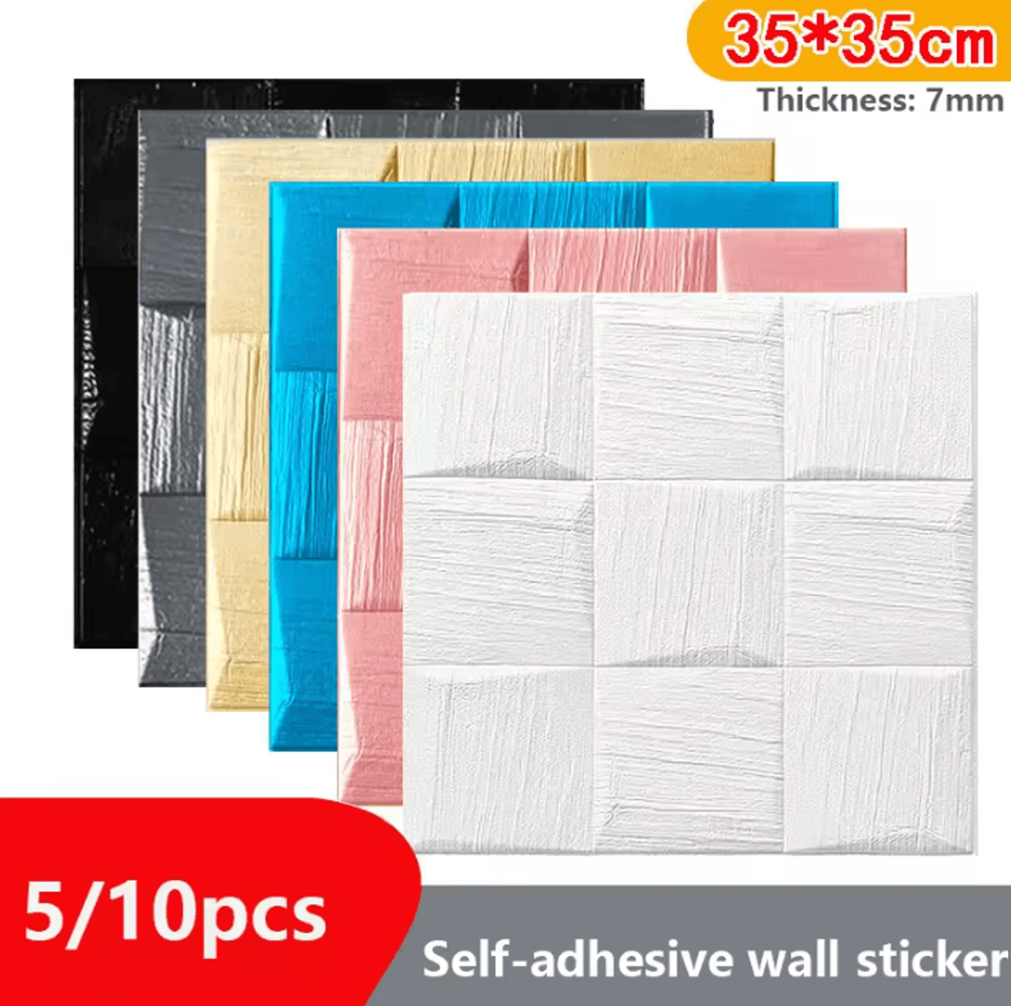 3D Foam Brick Peel And Stick Wallpaper Panels 0