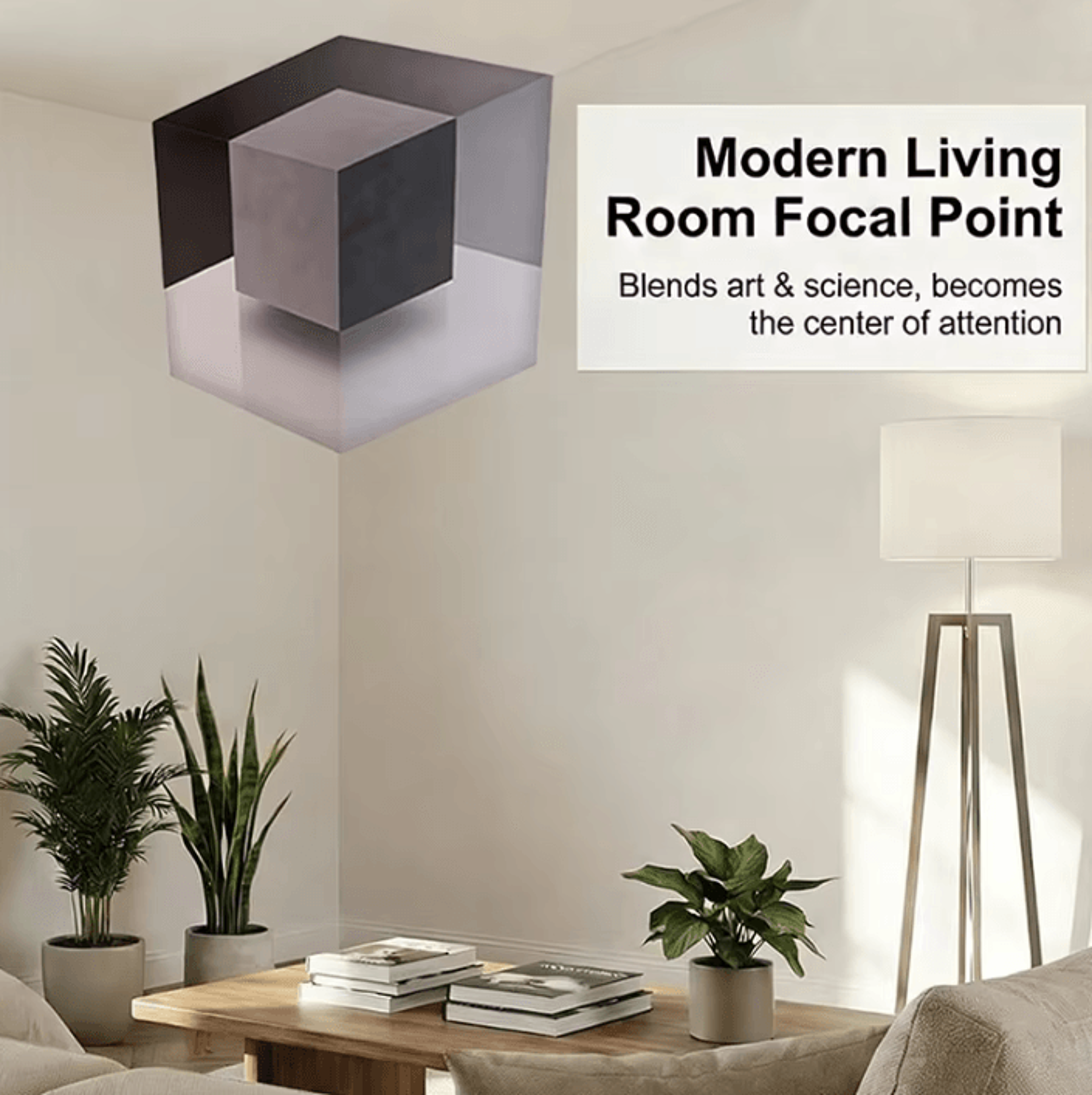 3D Optical Illusion Corner Wall Decal 1