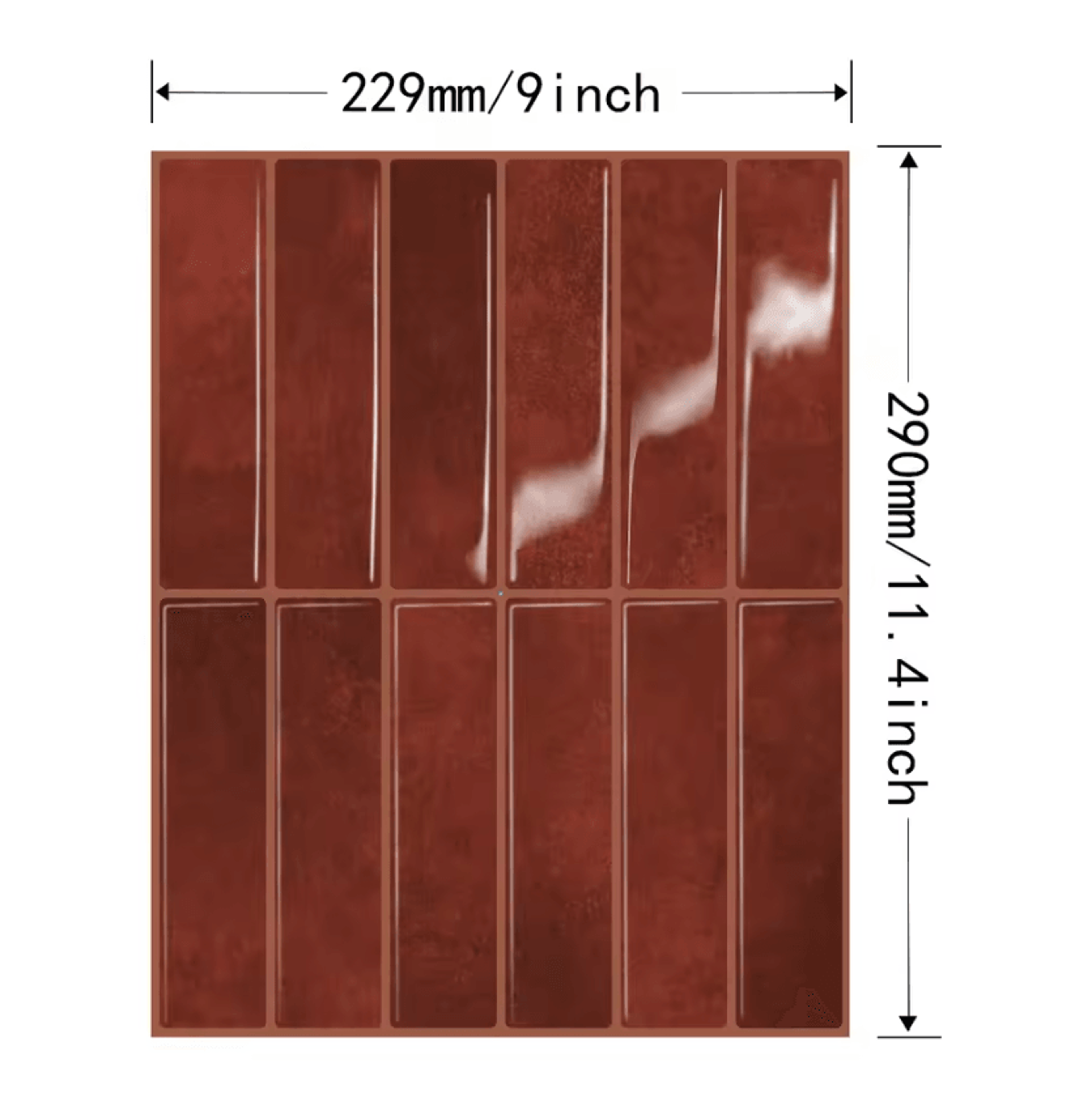 Heat Resistant Peel And Stick Tile Wall Sticker 2