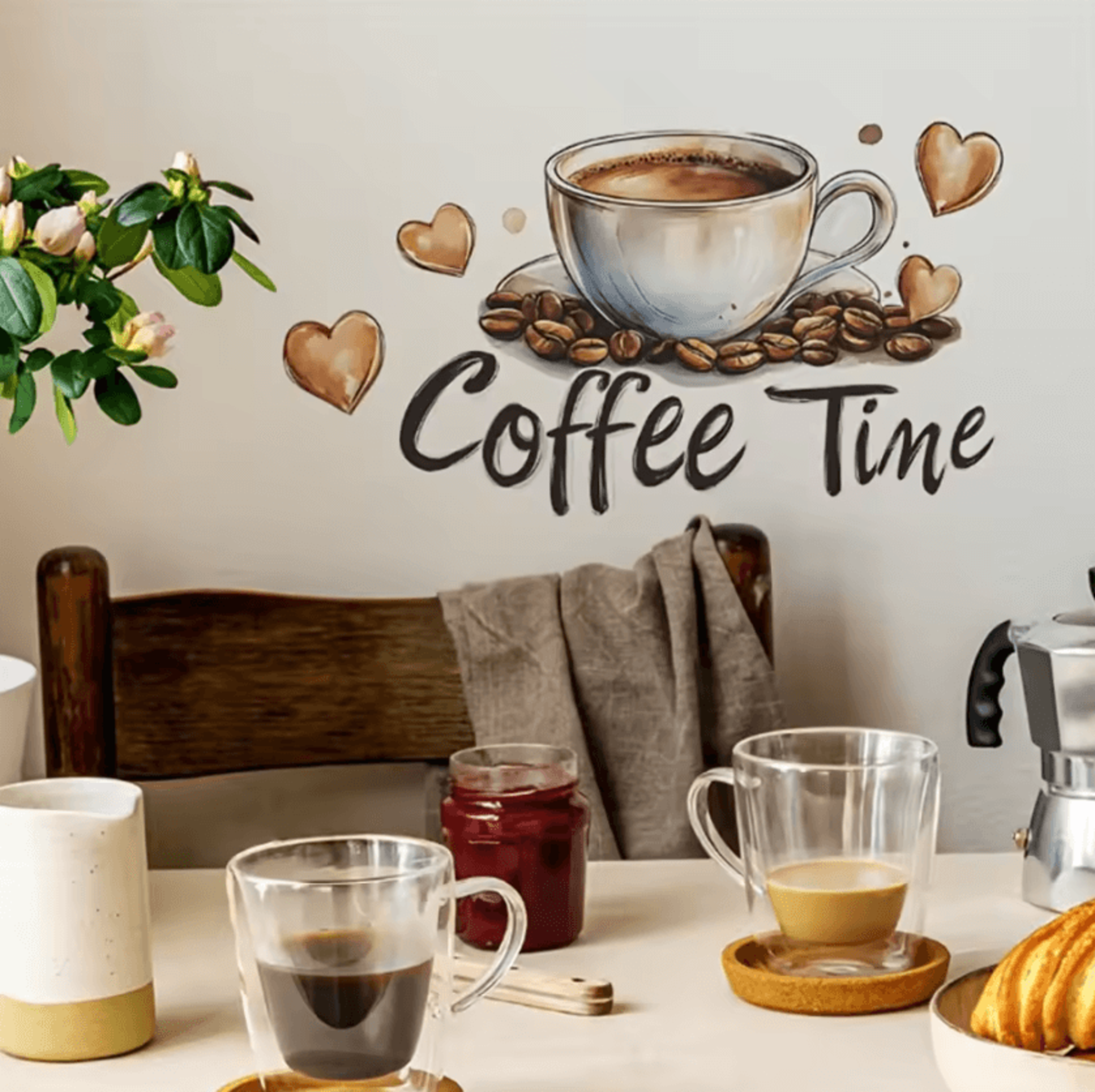 Coffee Cup Peel And Stick Wall Decal 3