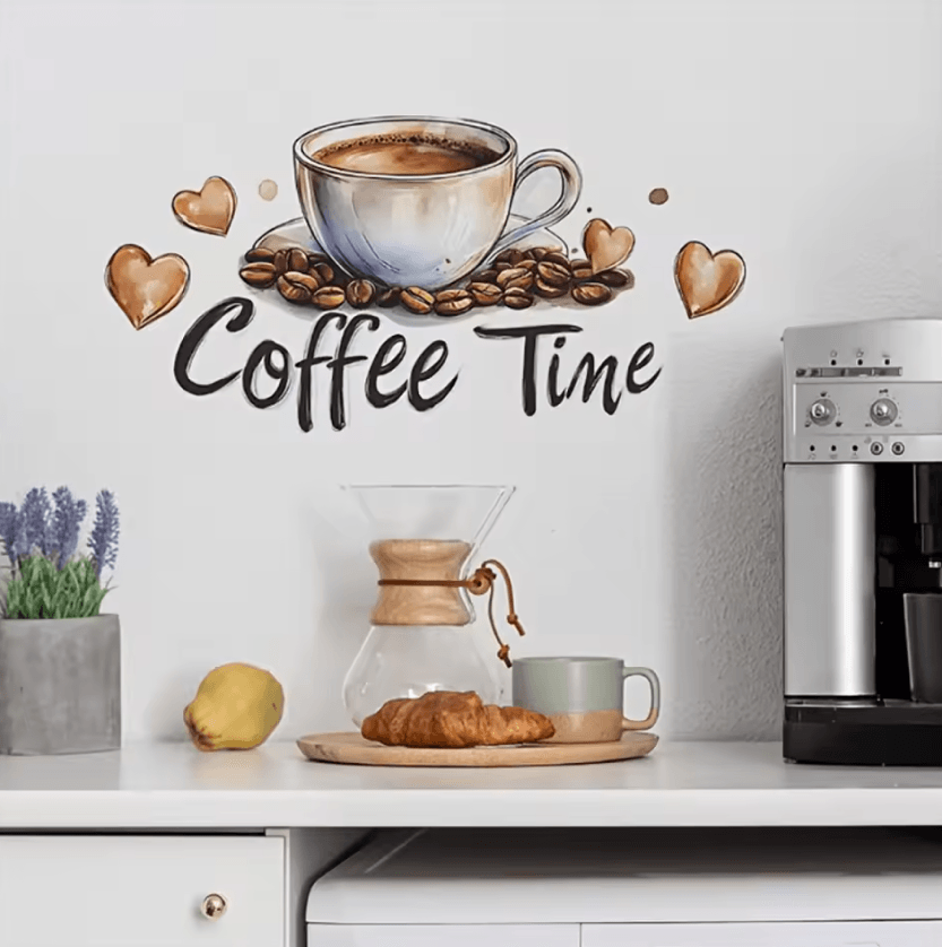 Coffee Cup Peel And Stick Wall Decal 2