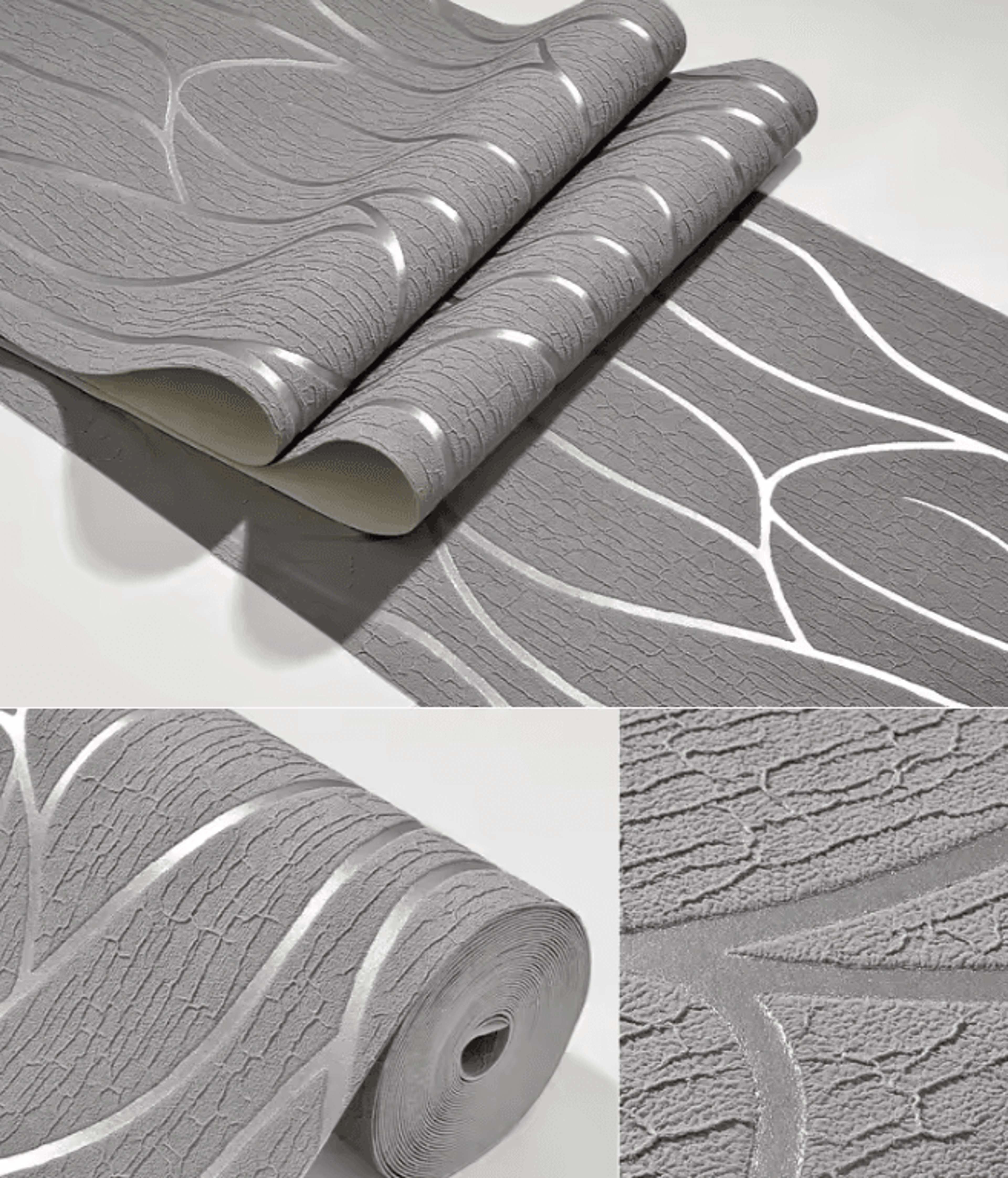 Modern 3D Non Woven Textured Wallpaper 6