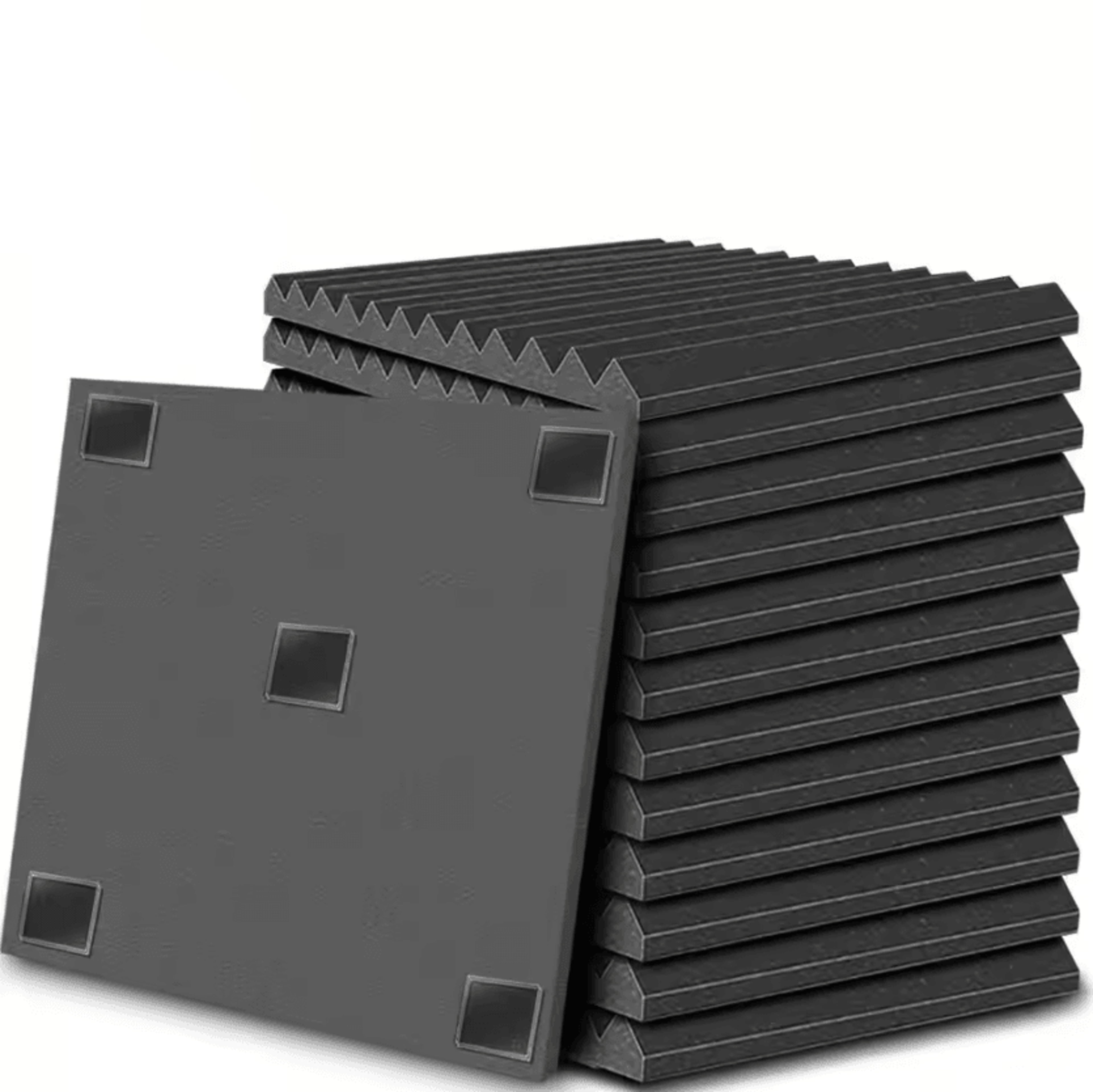 10 Piece 12x12 Acoustic Foam Wedge Panels 2