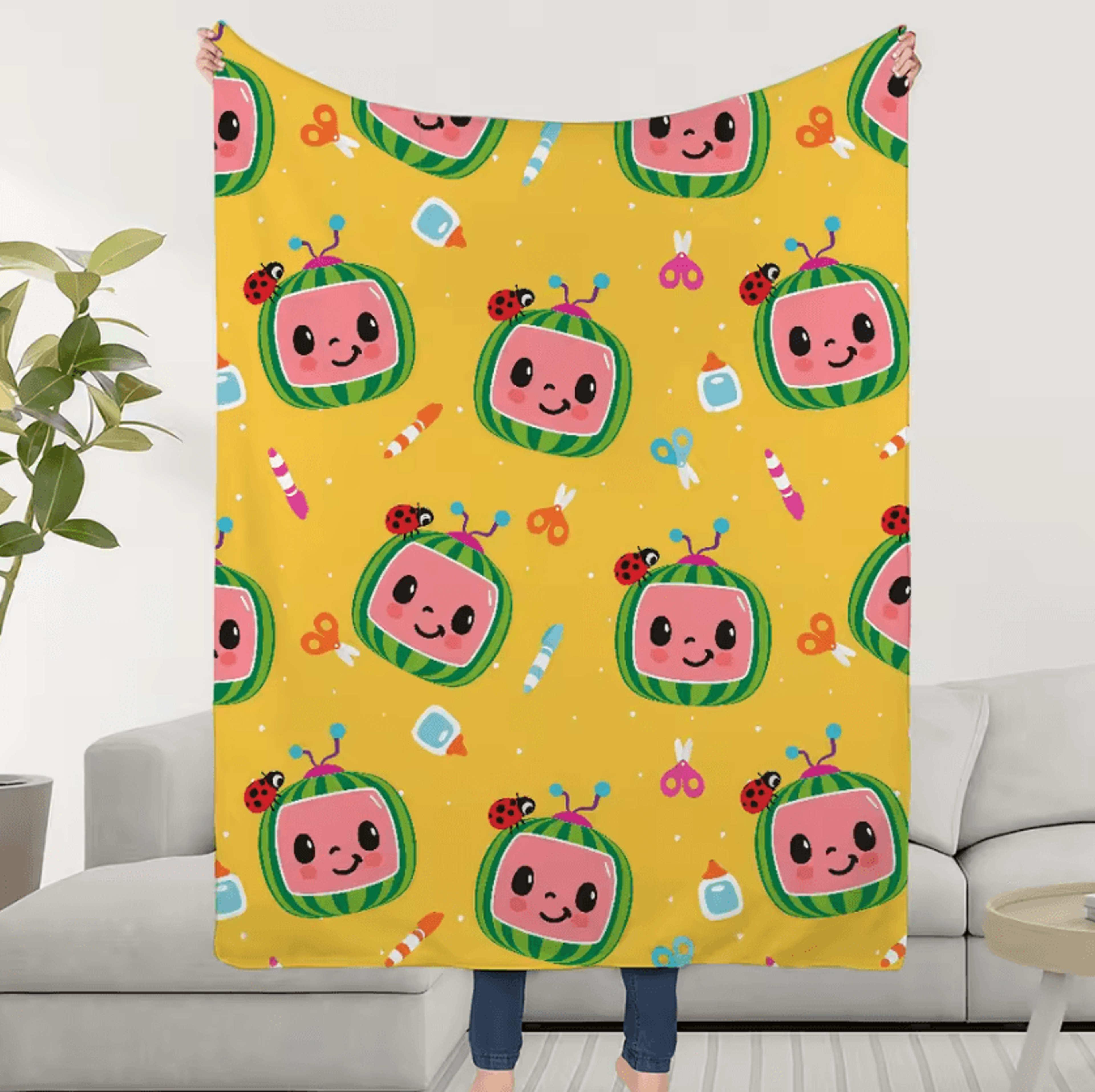 CoComelon Kids Plush Throw Blanket 7
