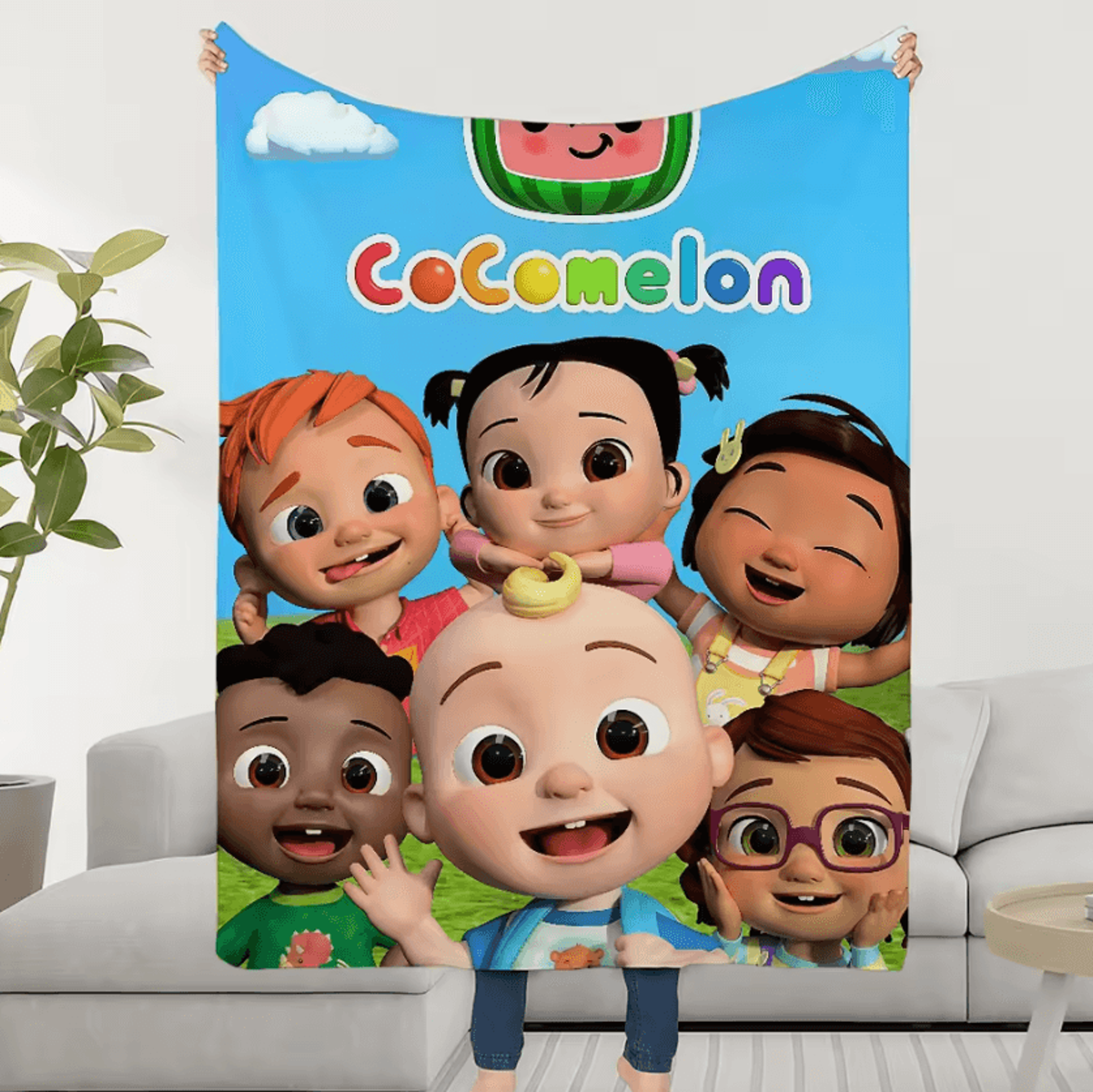 CoComelon Kids Plush Throw Blanket 4