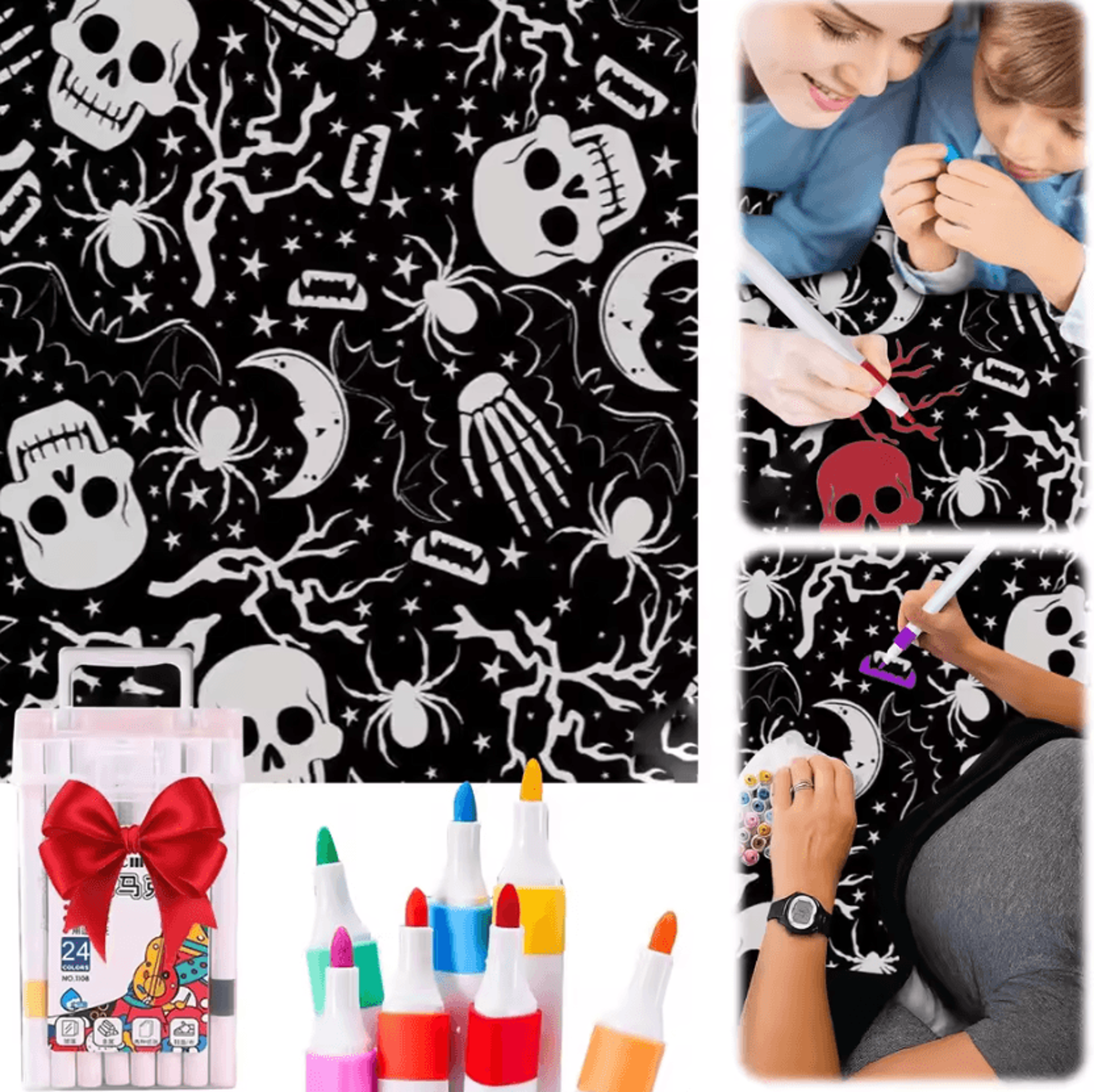 DIY Coloring Blanket With Markers For Creative Relaxation 0
