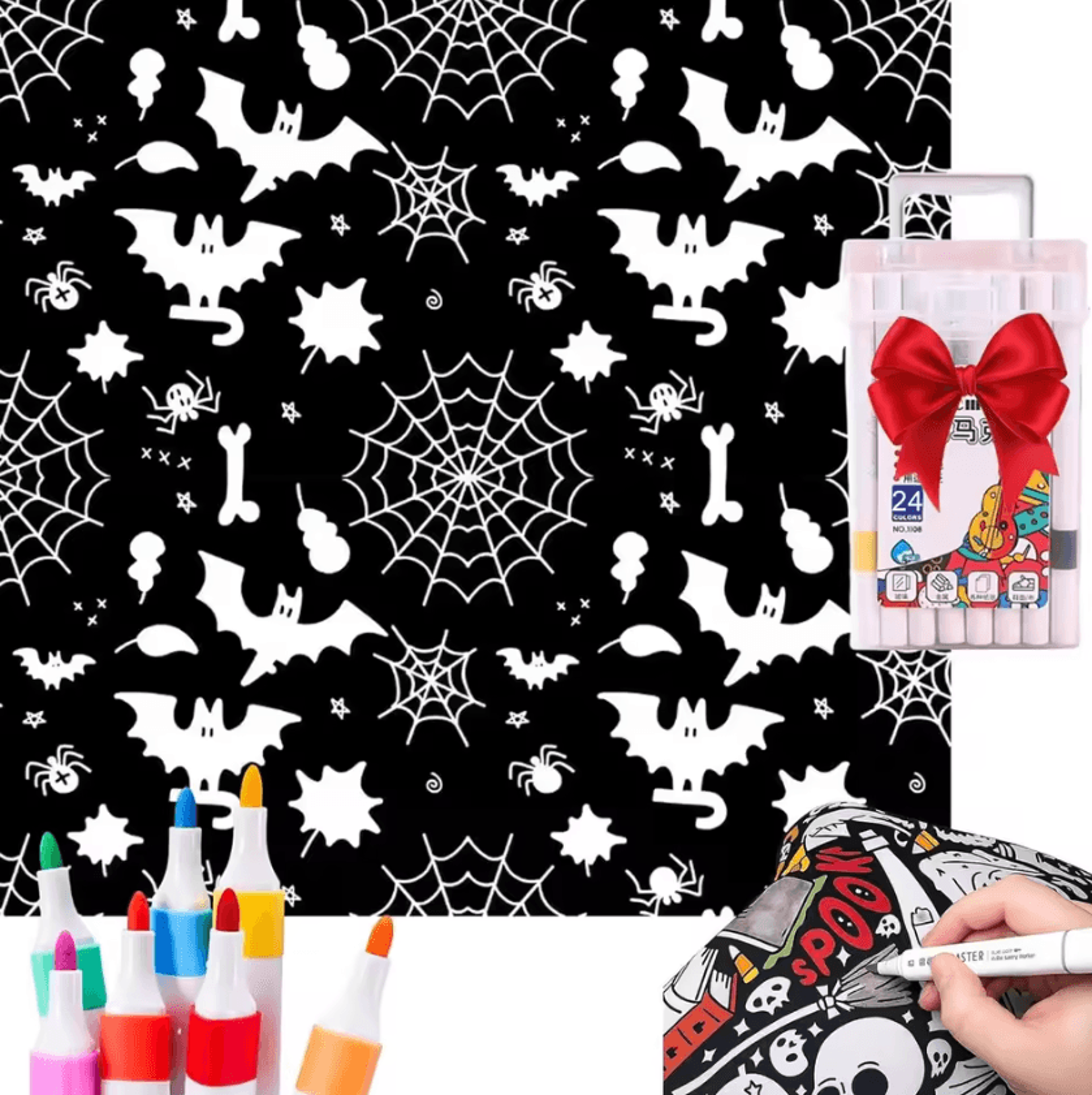 DIY Coloring Blanket With Markers For Creative Relaxation 15