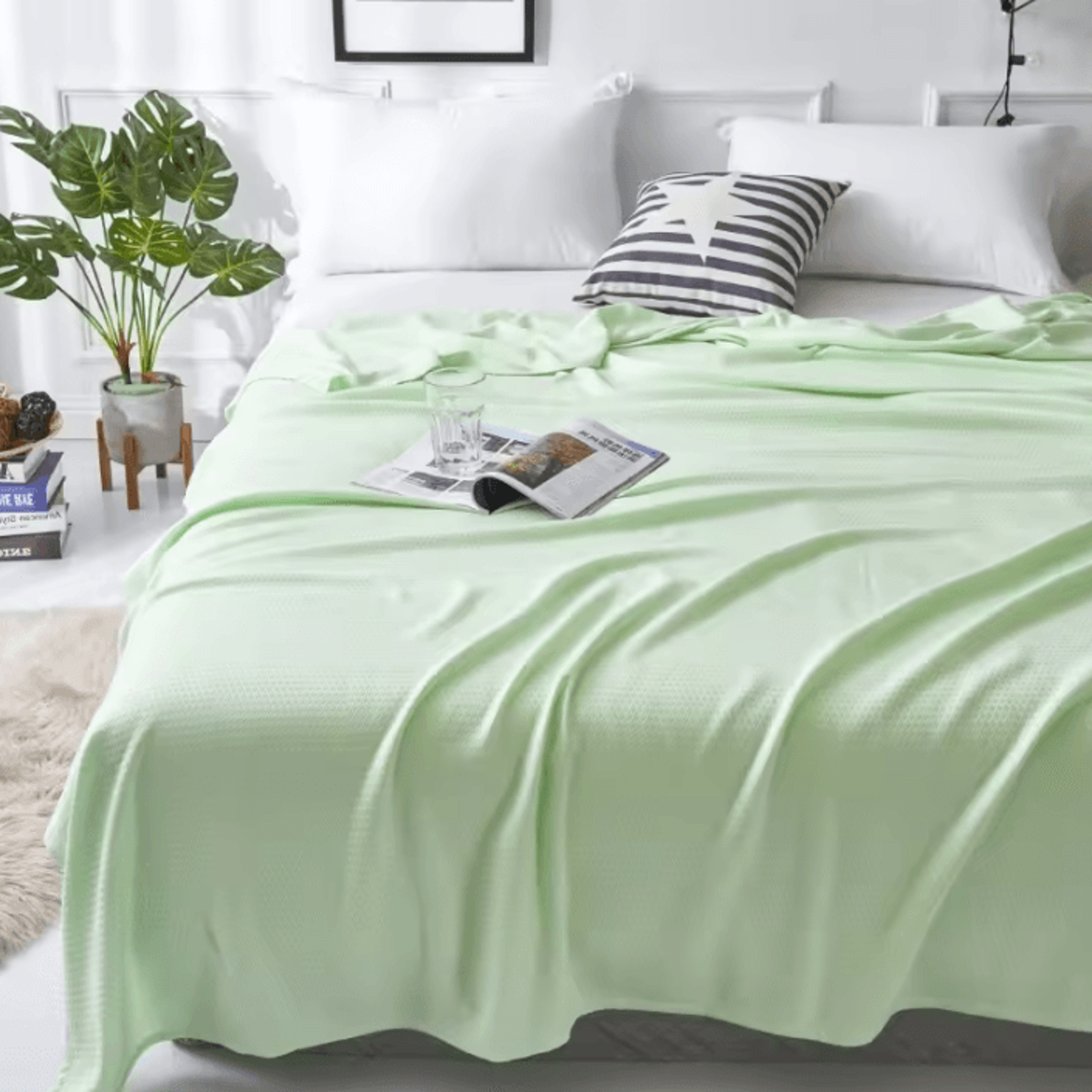 Bamboo Fiber Cooling Summer Blanket 4