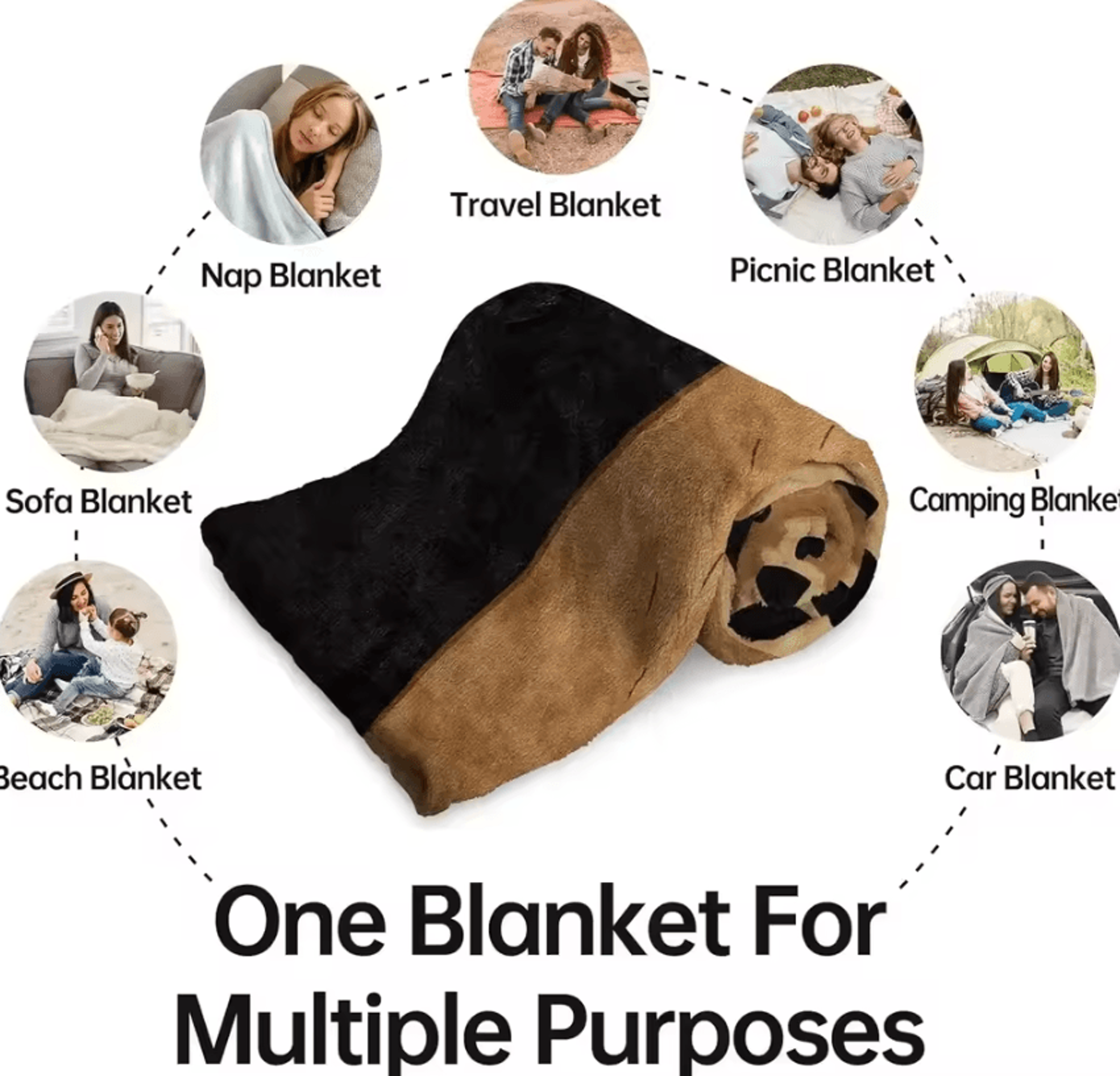 Cute Guinea Pig All Season Throw Blanket 4