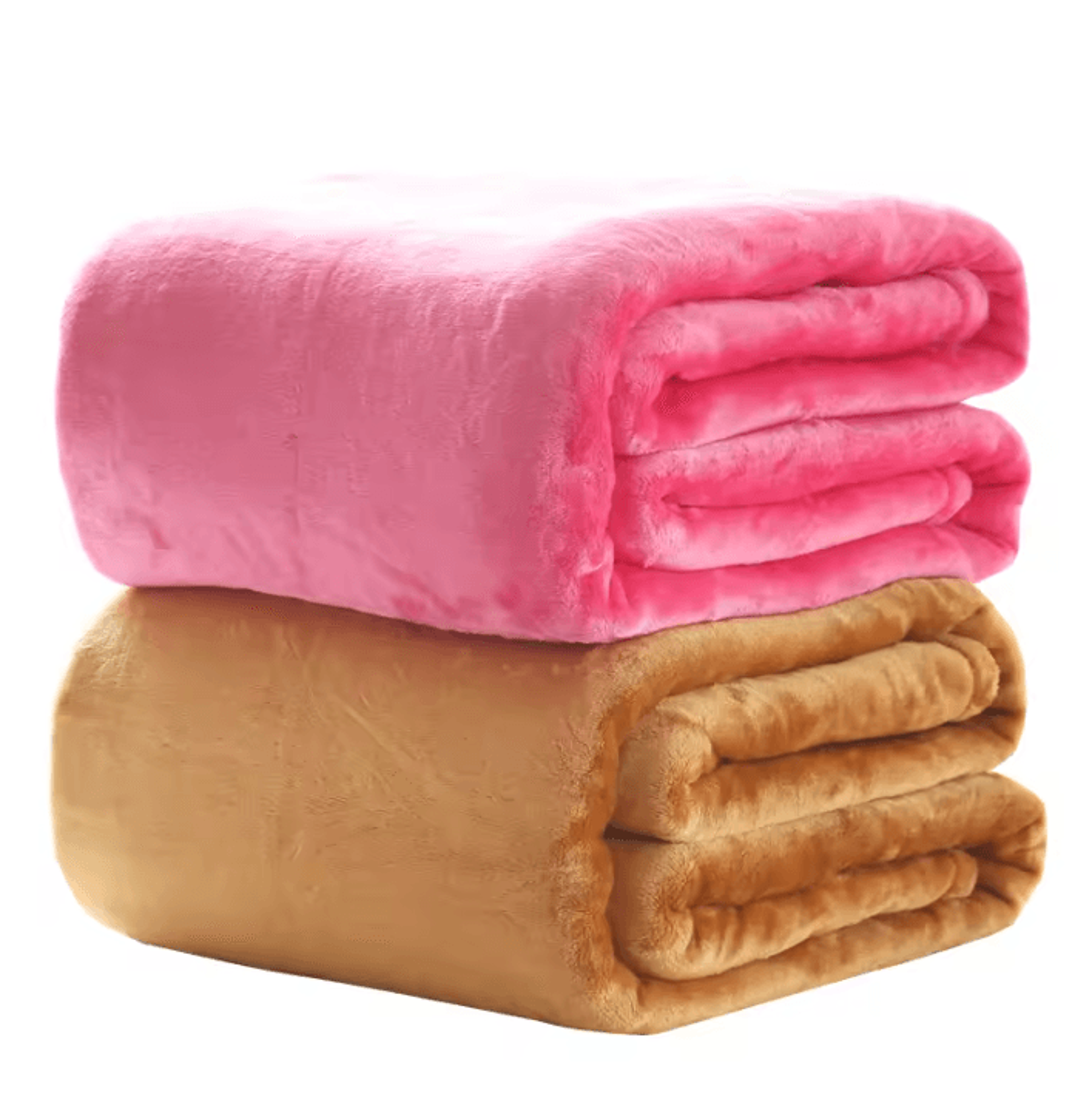 solid color flannel bed and sofa blanket