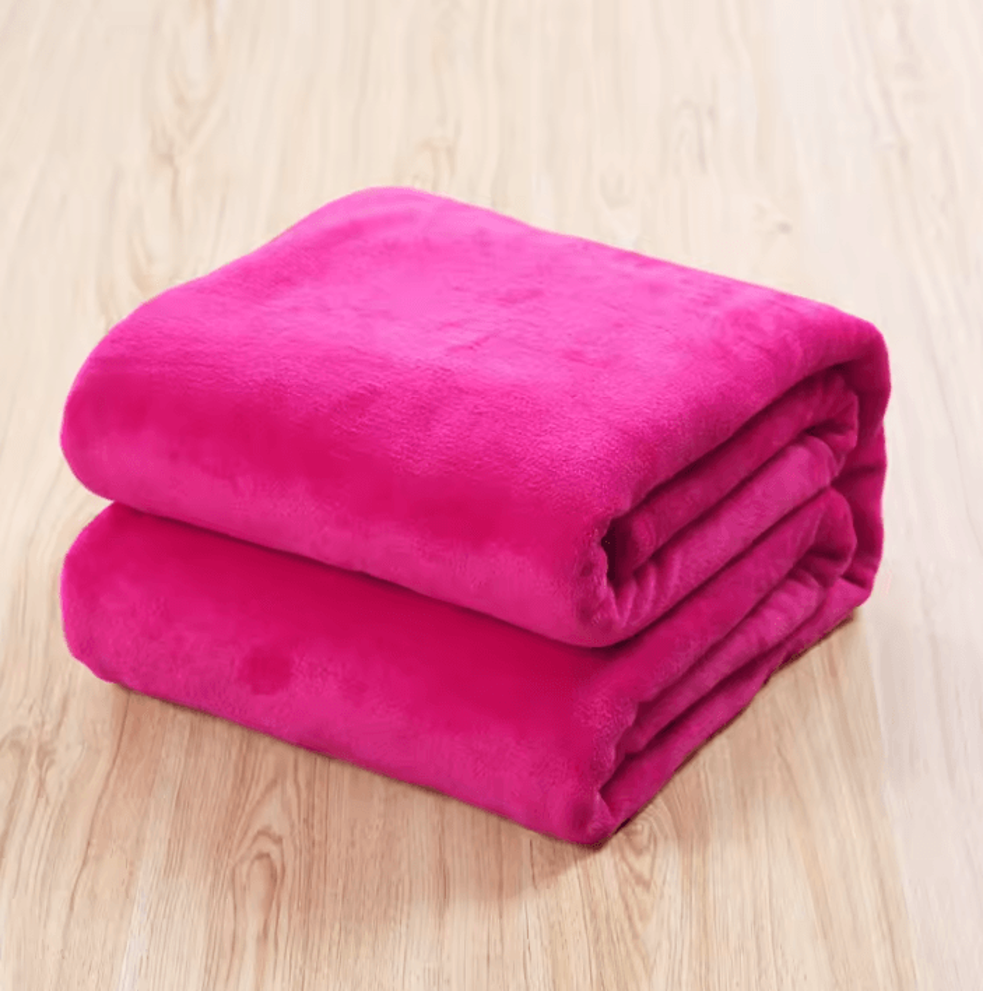 Solid Color Flannel Bed And Sofa Blanket 2