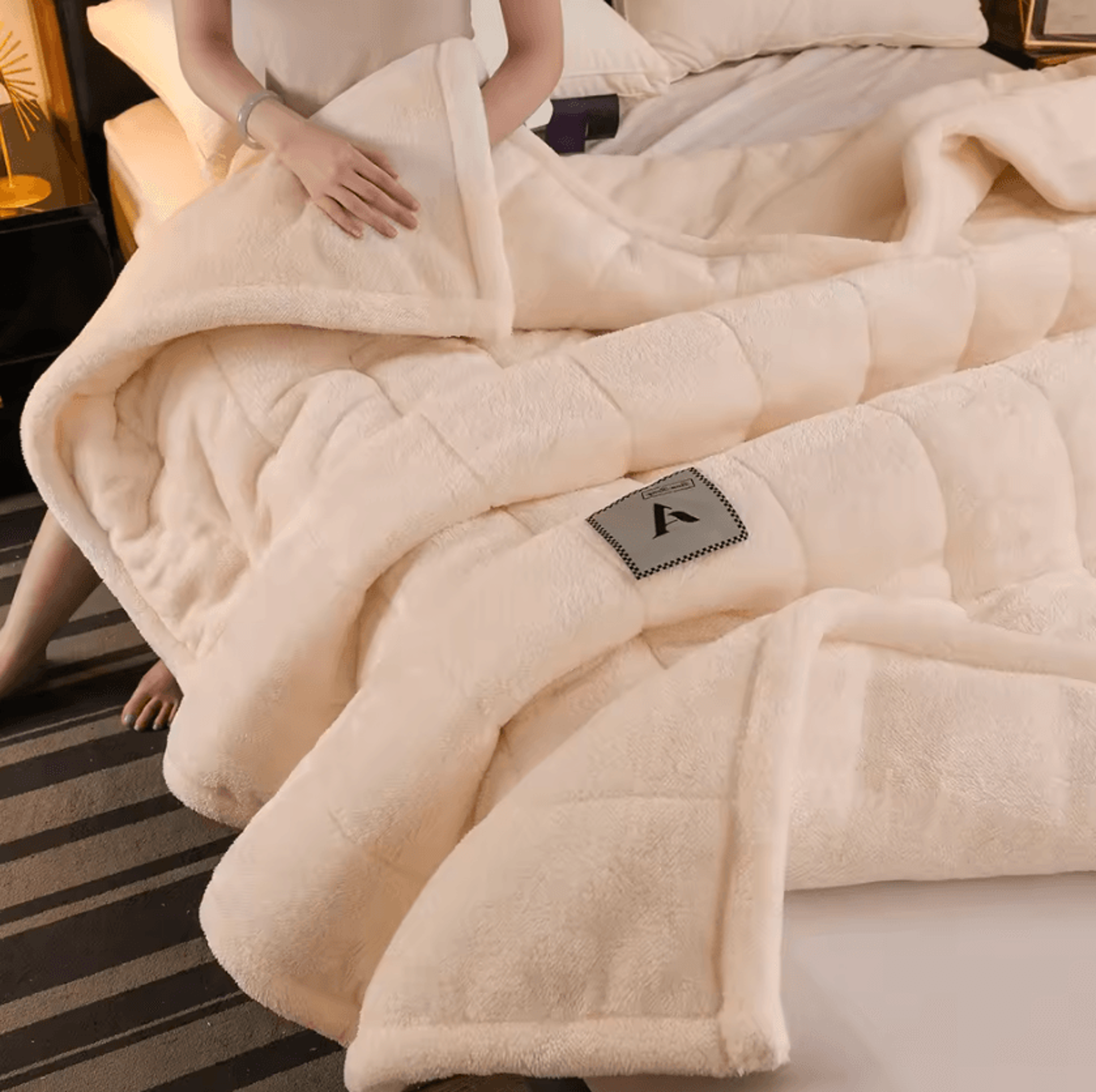 Three Layer Thickened Milk Velvet Winter Blanket 5