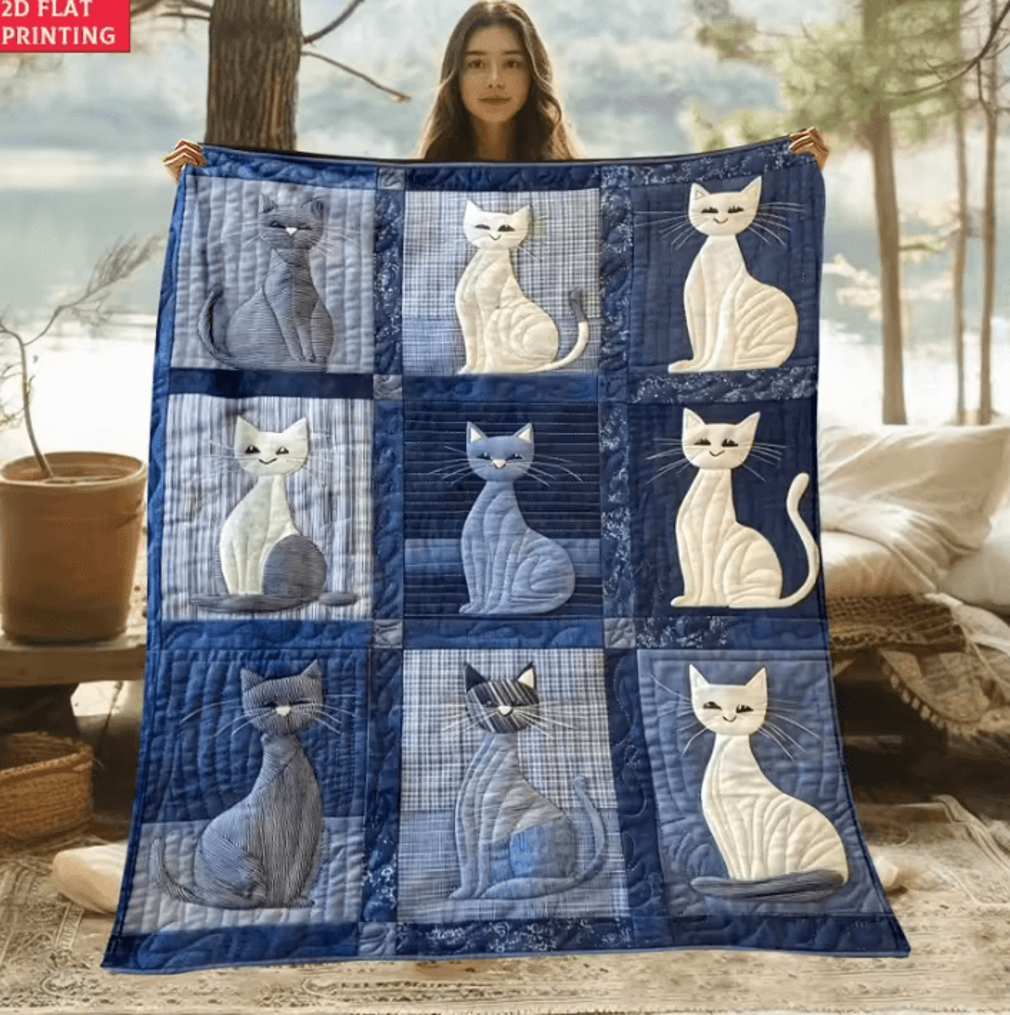 Vintage Patchwork Dinosaur Flannel Throw Blanket 2
