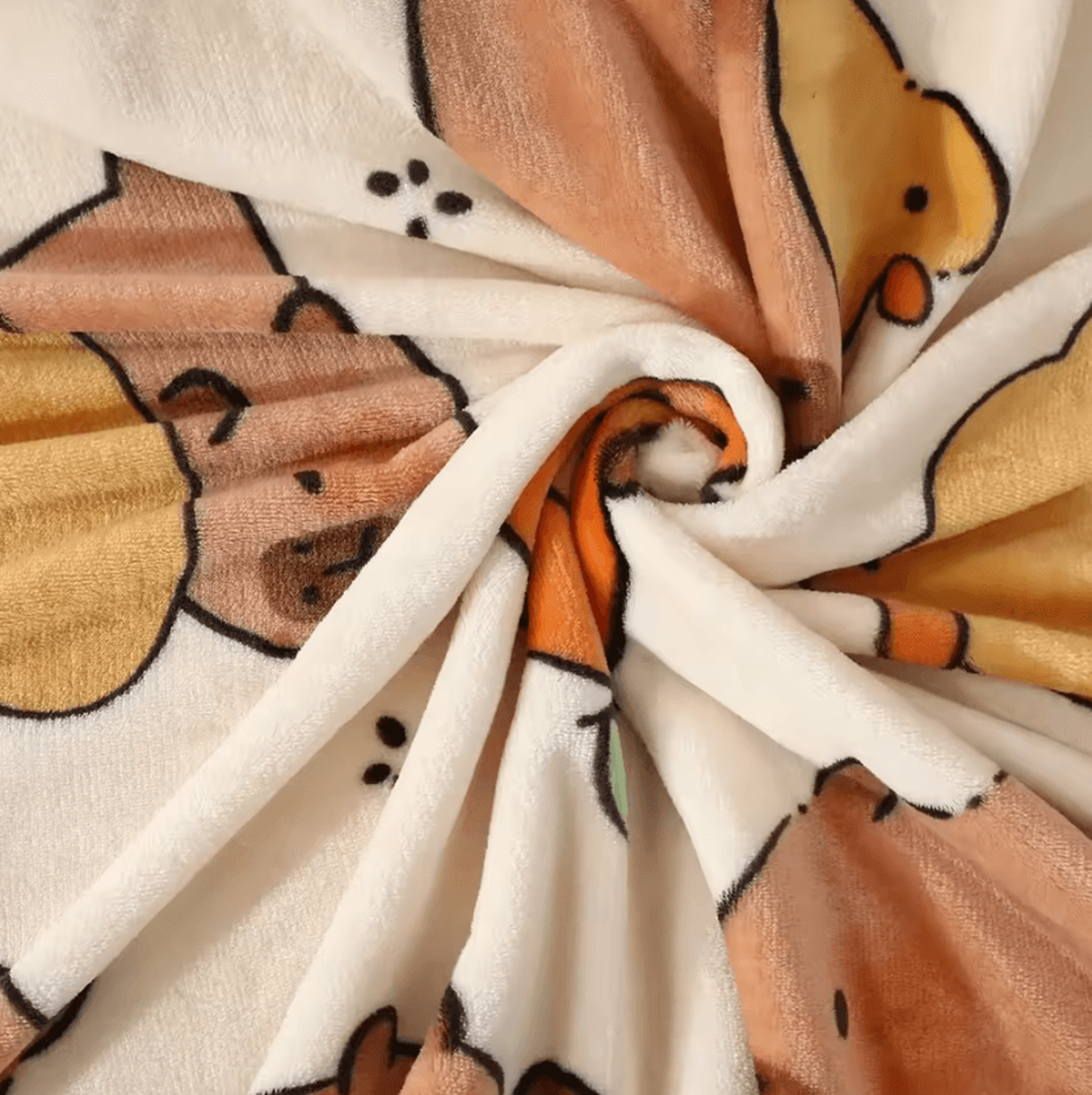Cute Capybara Flannel Throw Blanket 4