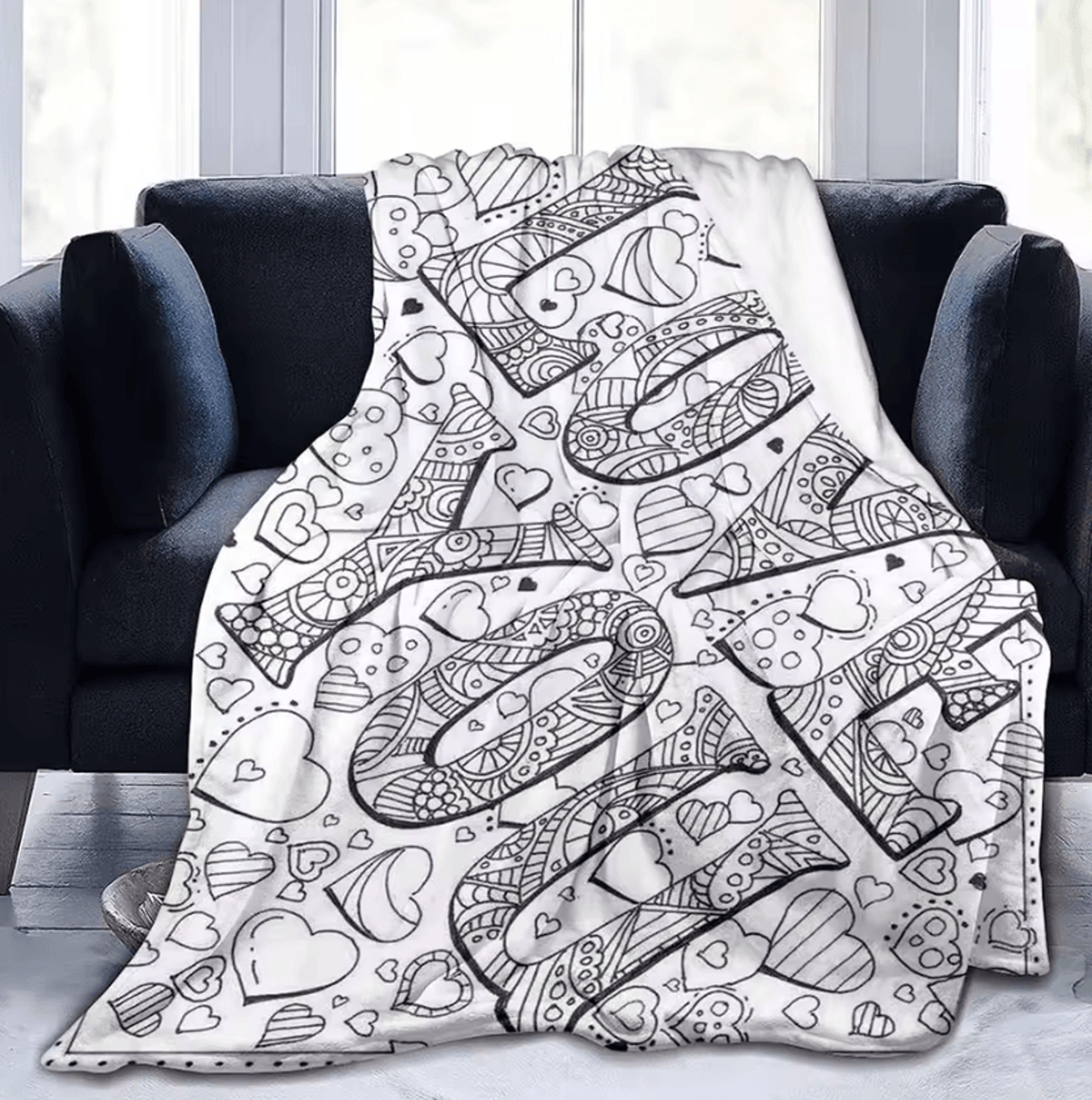 Romantic Eiffel Tower Heart Flannel Throw Blanket 3