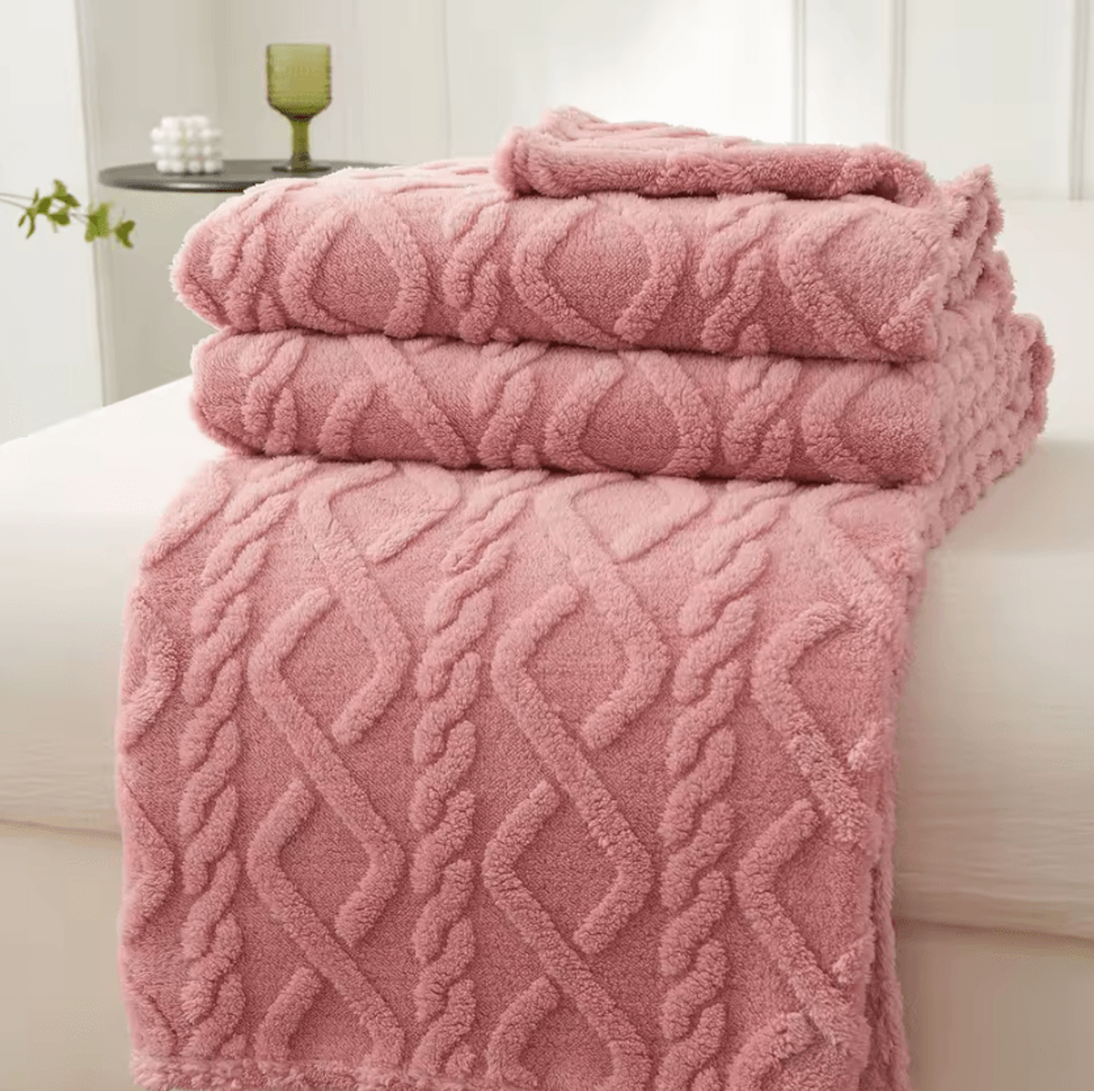 Thick Sherpa Fleece Winter Throw Blanket 6