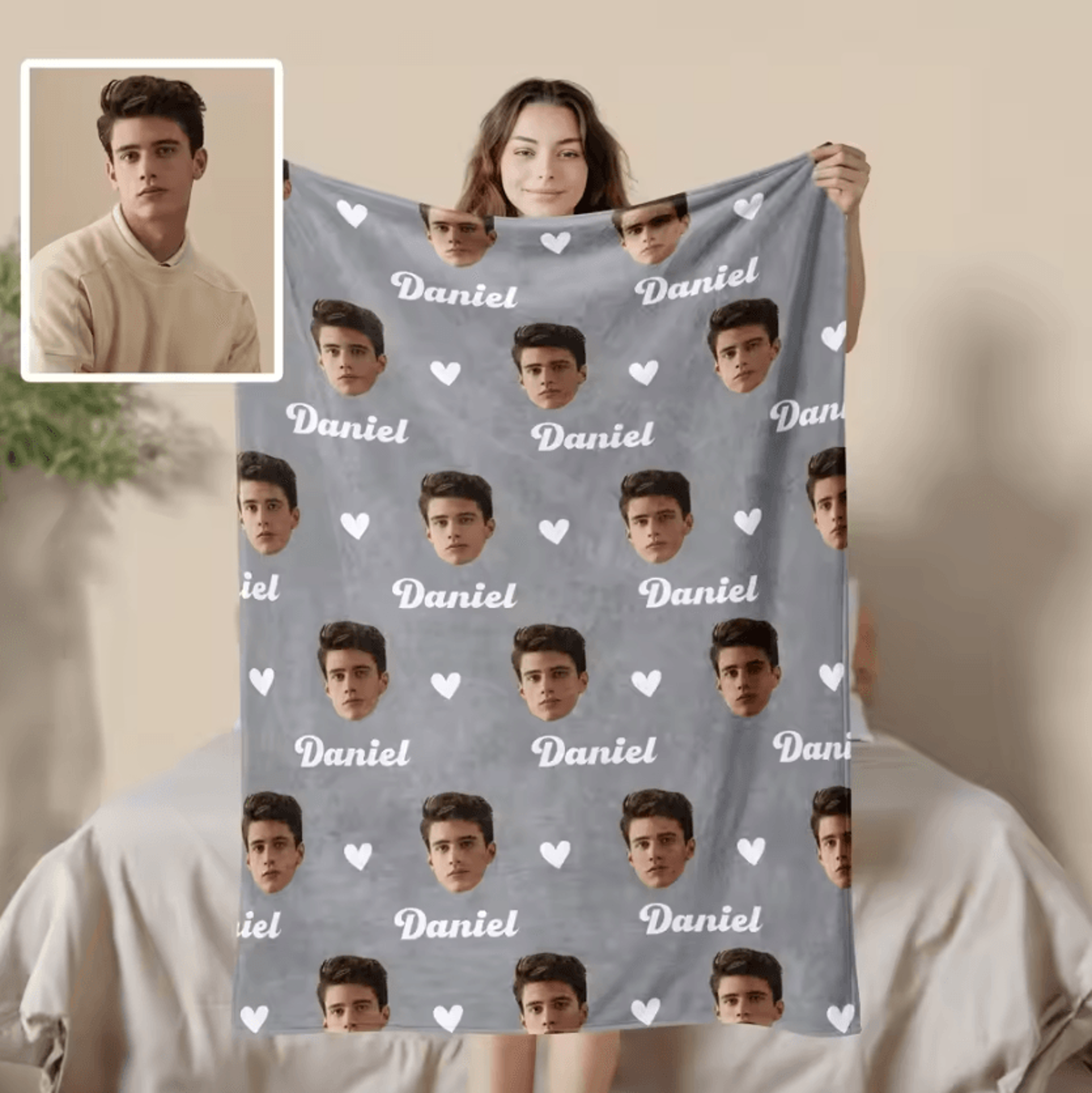 Personalized Photo Flannel Blanket 5