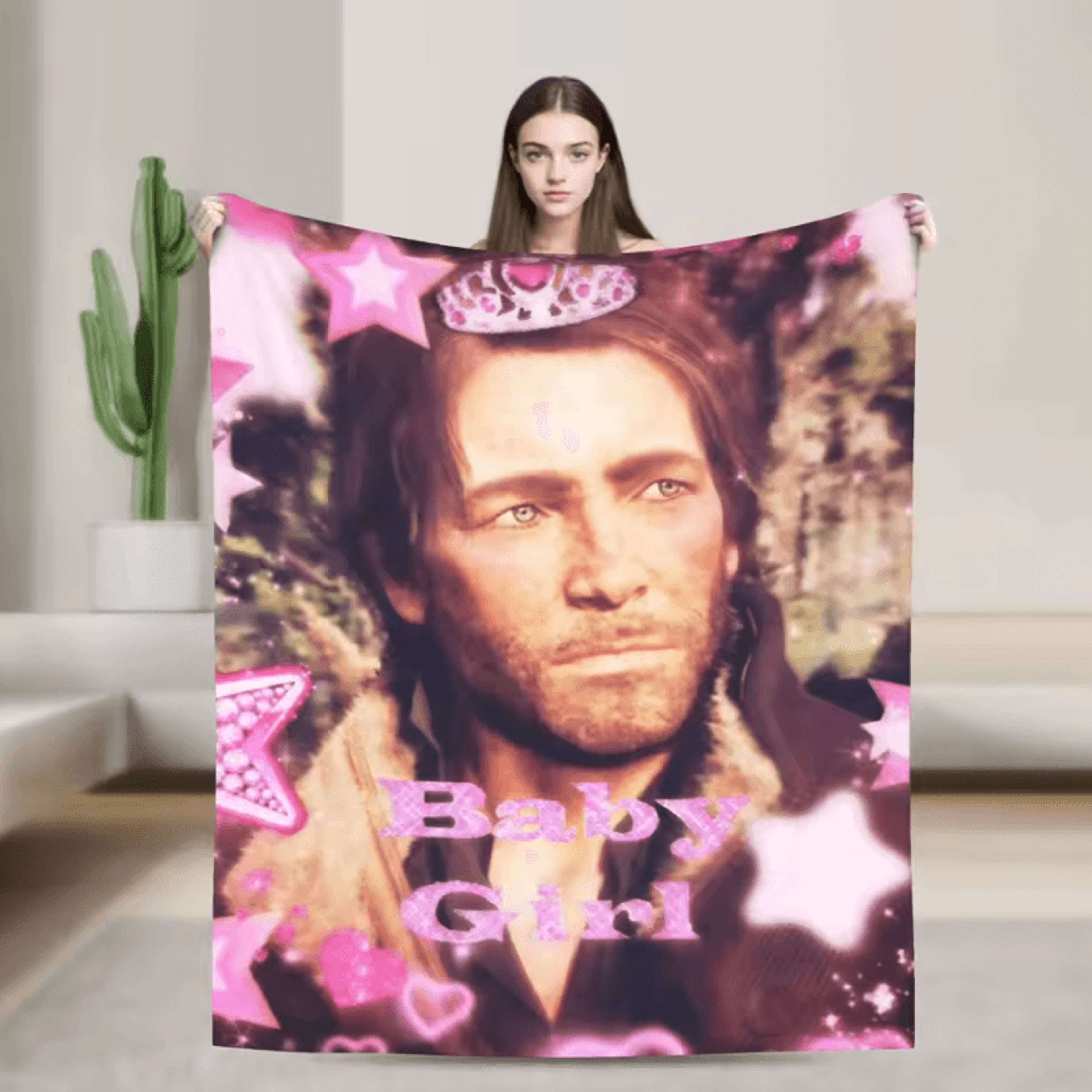 Arthur Morgan Soft Flannel Throw Blanket 4
