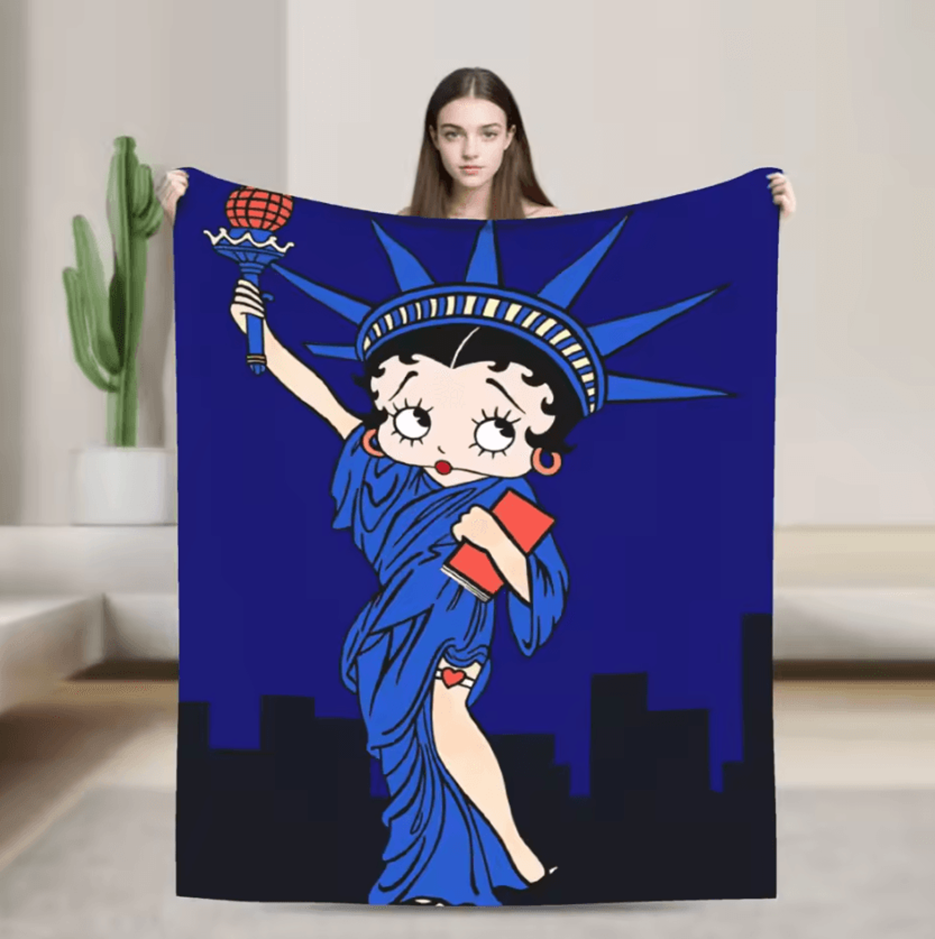 Betty Boop Soft Plush Flannel Throw Blanket 11