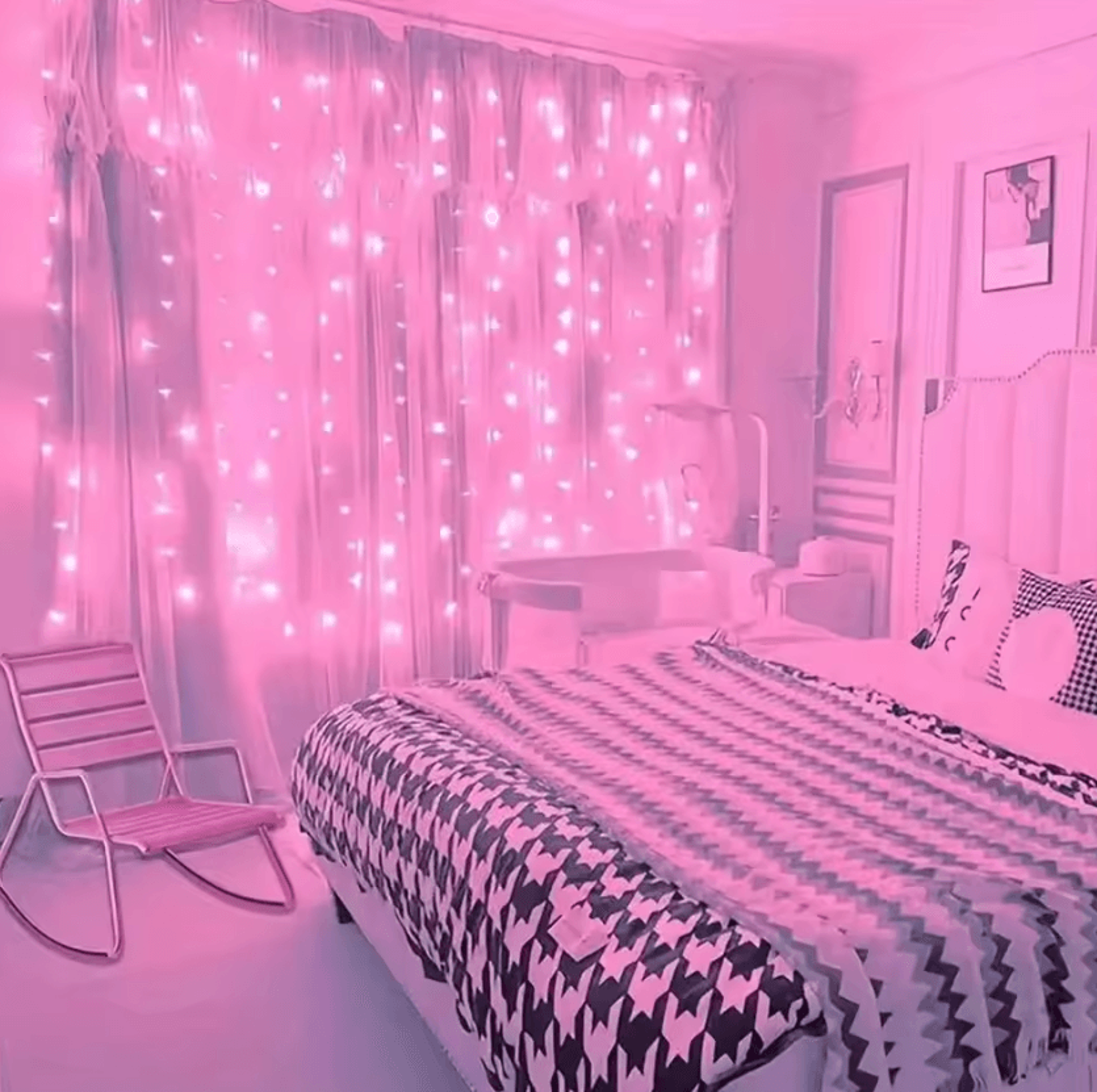 Remote Control USB LED Curtain Lights 0