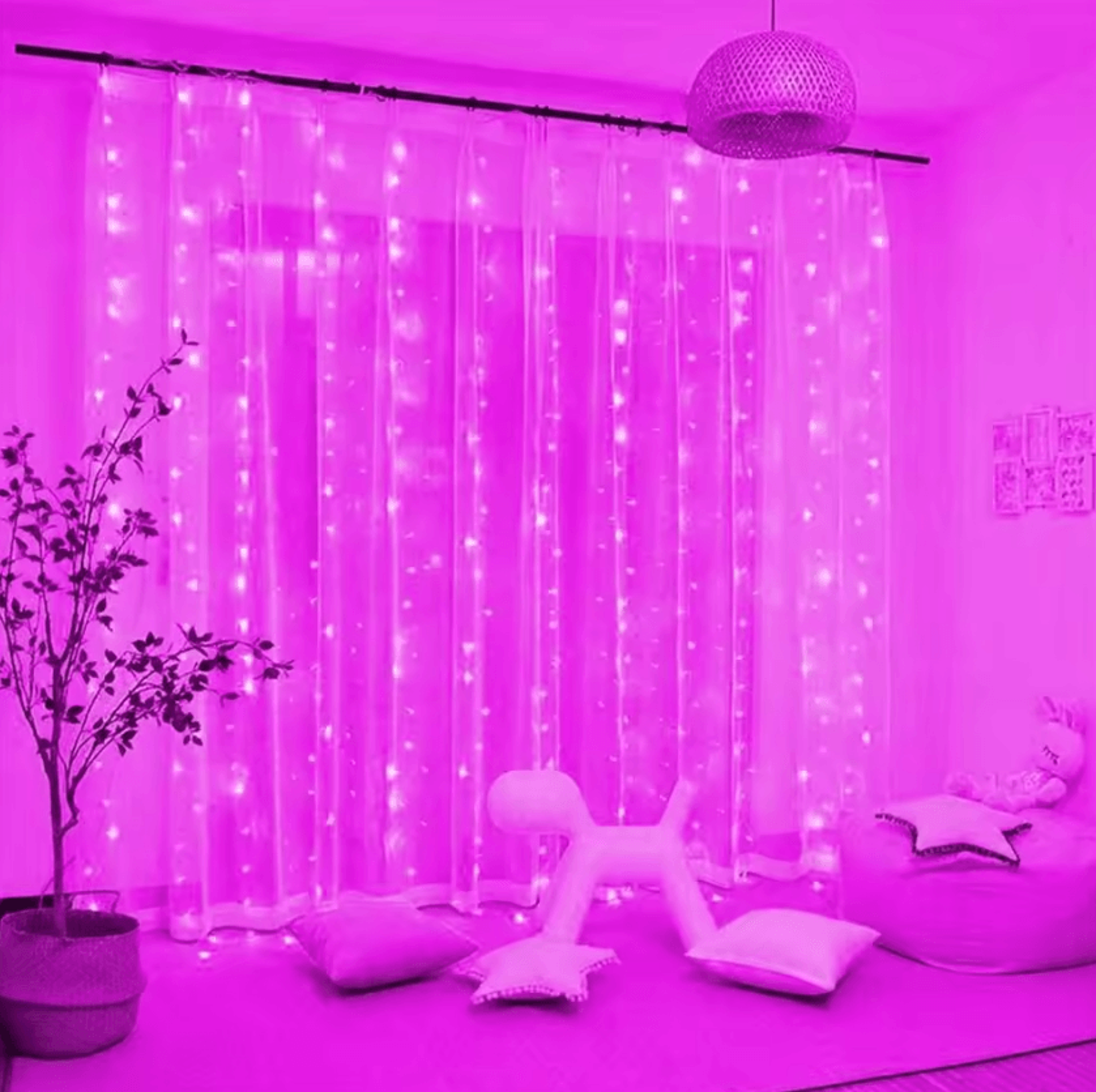 8 Mode USB LED Curtain Lights With Remotes 5