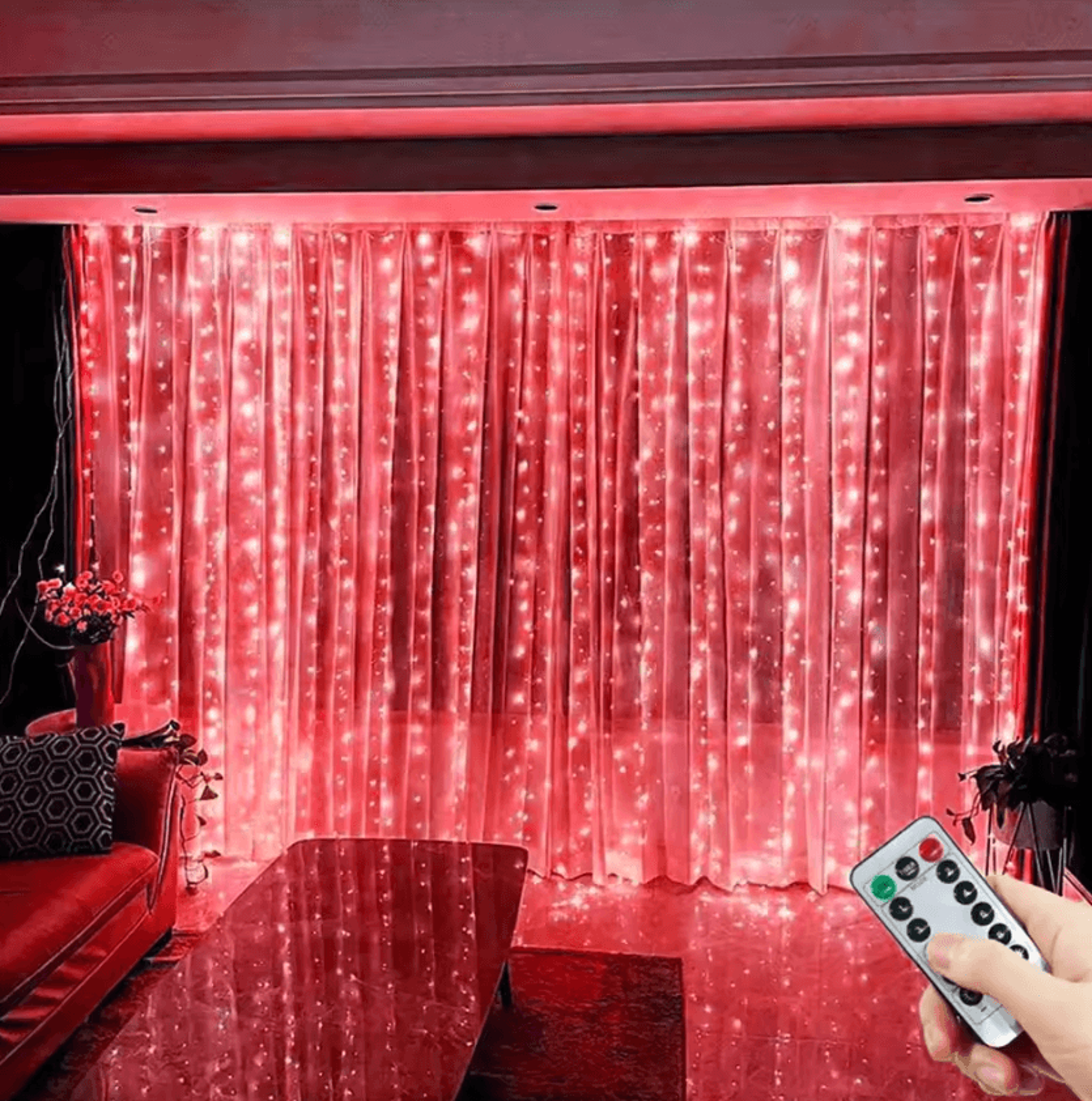 8 Mode USB LED Curtain Lights With Remotes 6