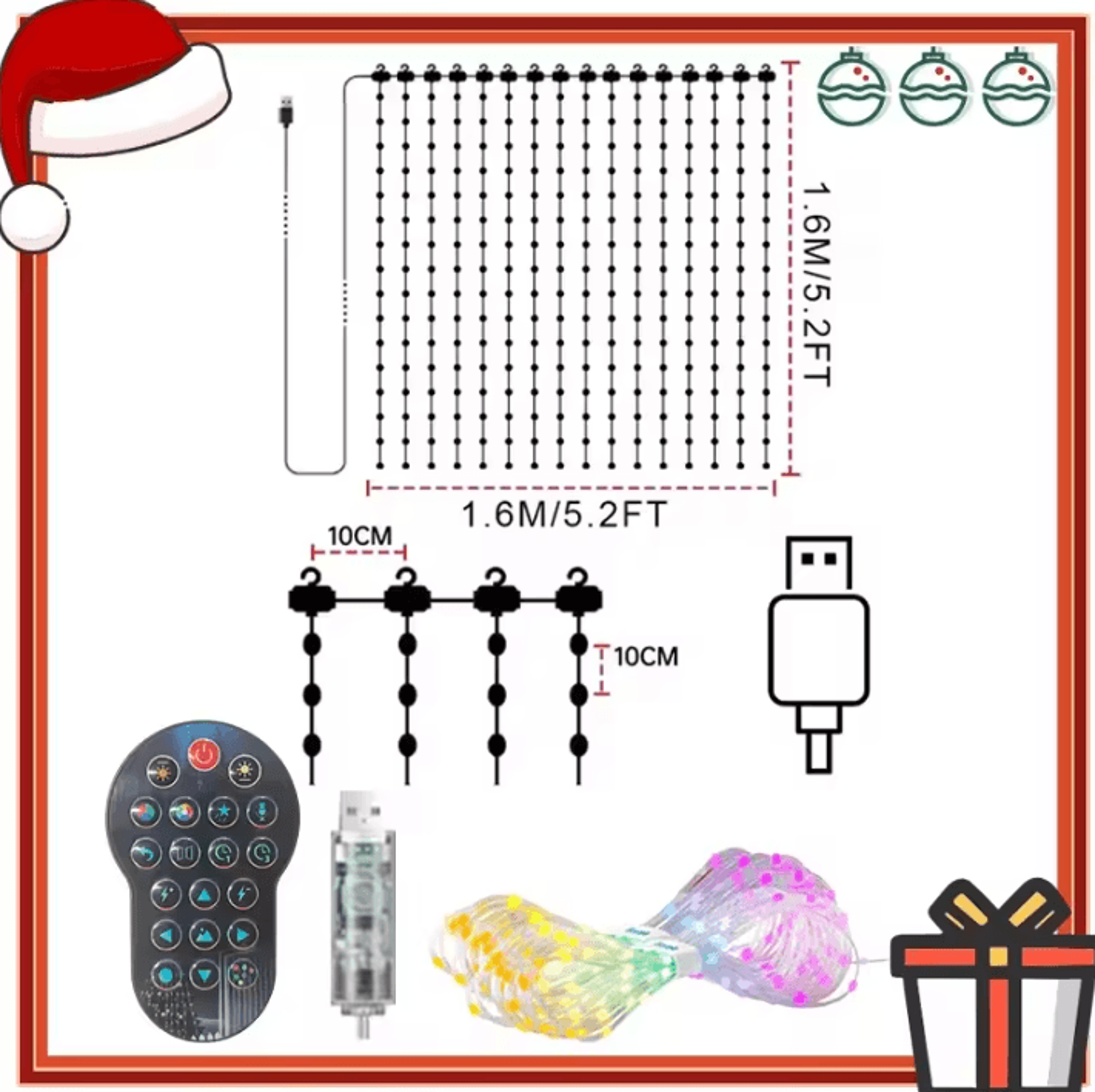 Smart DIY Pattern LED Curtain Lights 3