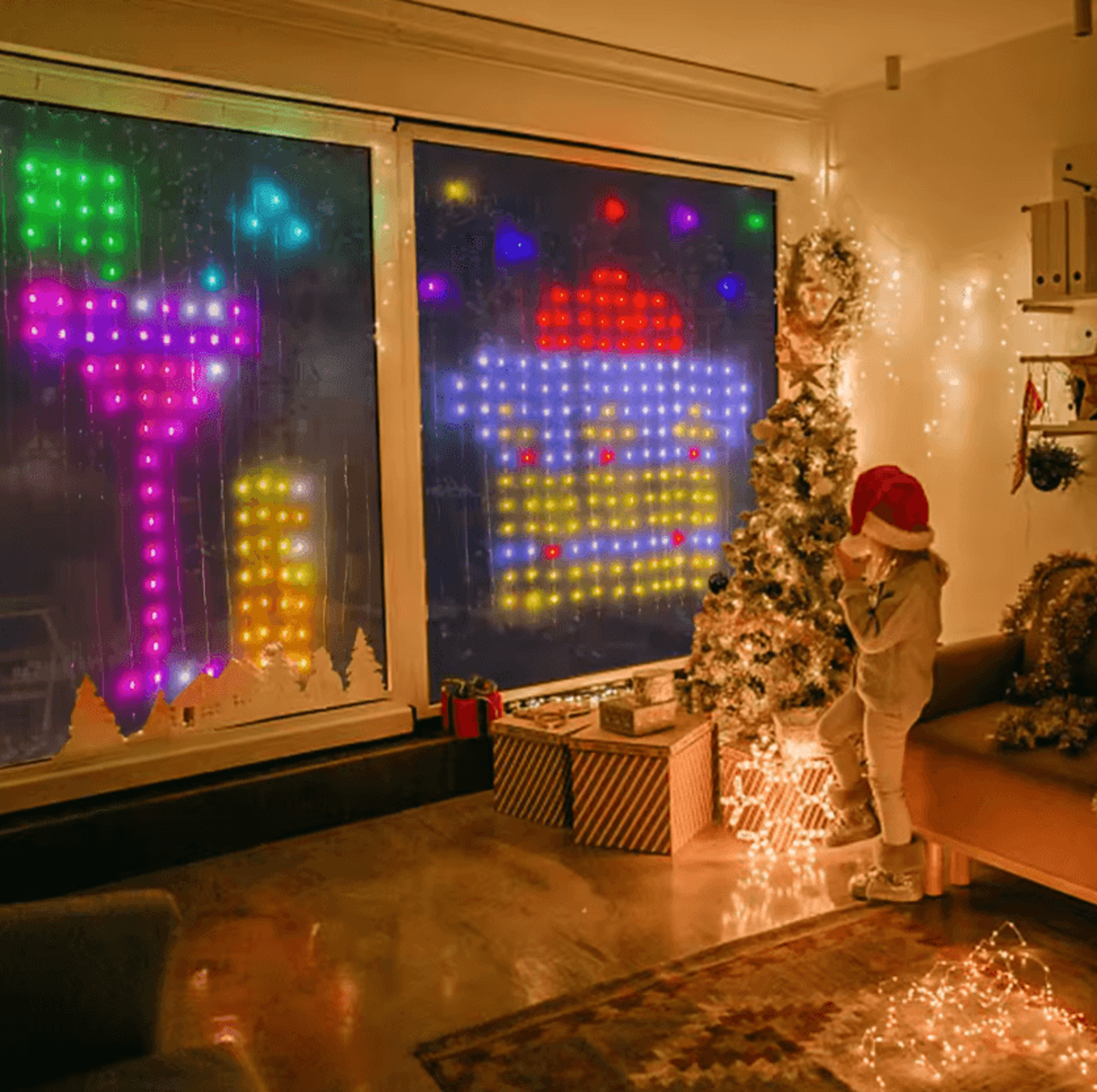 RGB Remote Control Window Curtain Lights 3