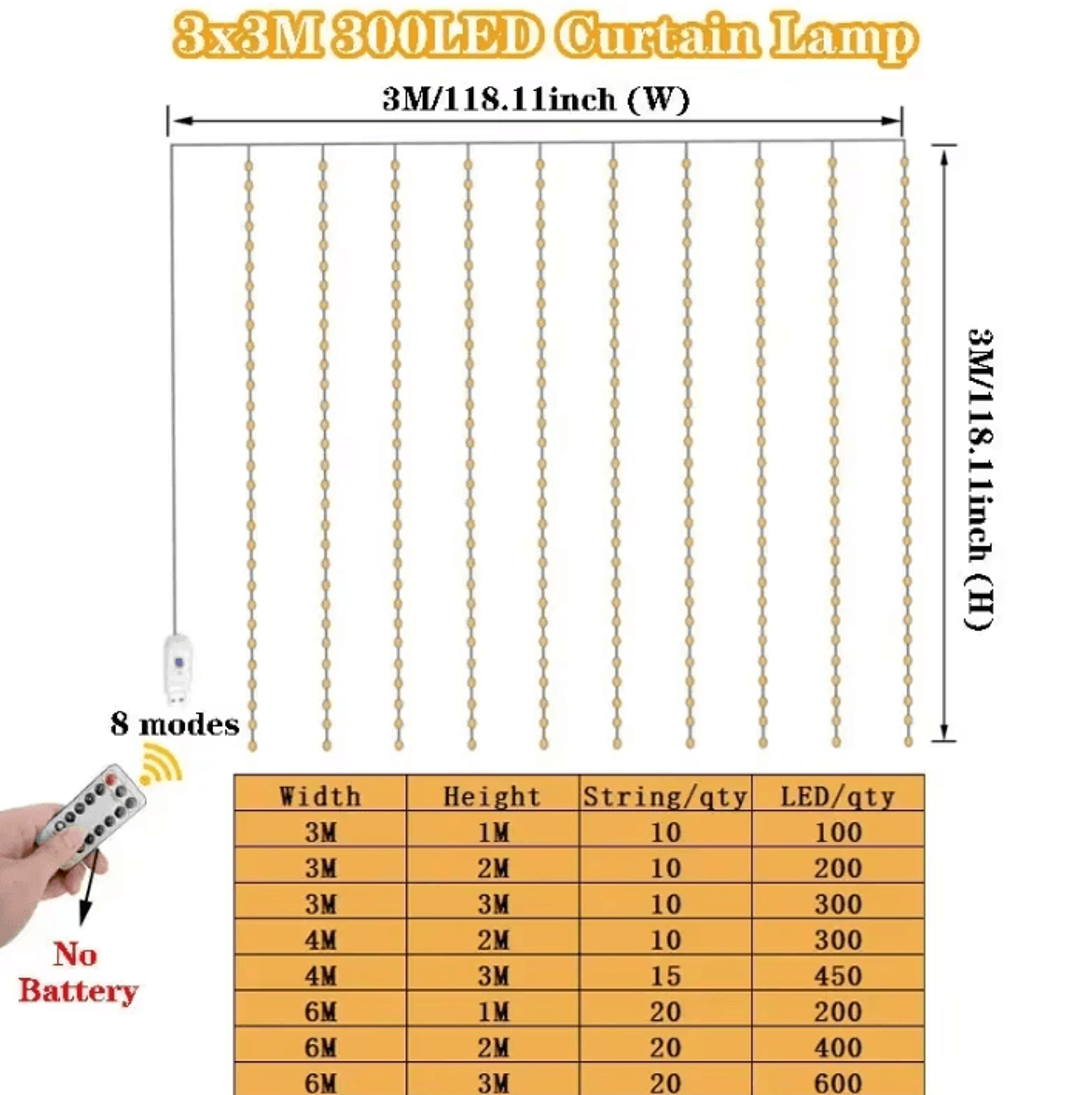 8 Mode USB Cascading Fairy Lights 2