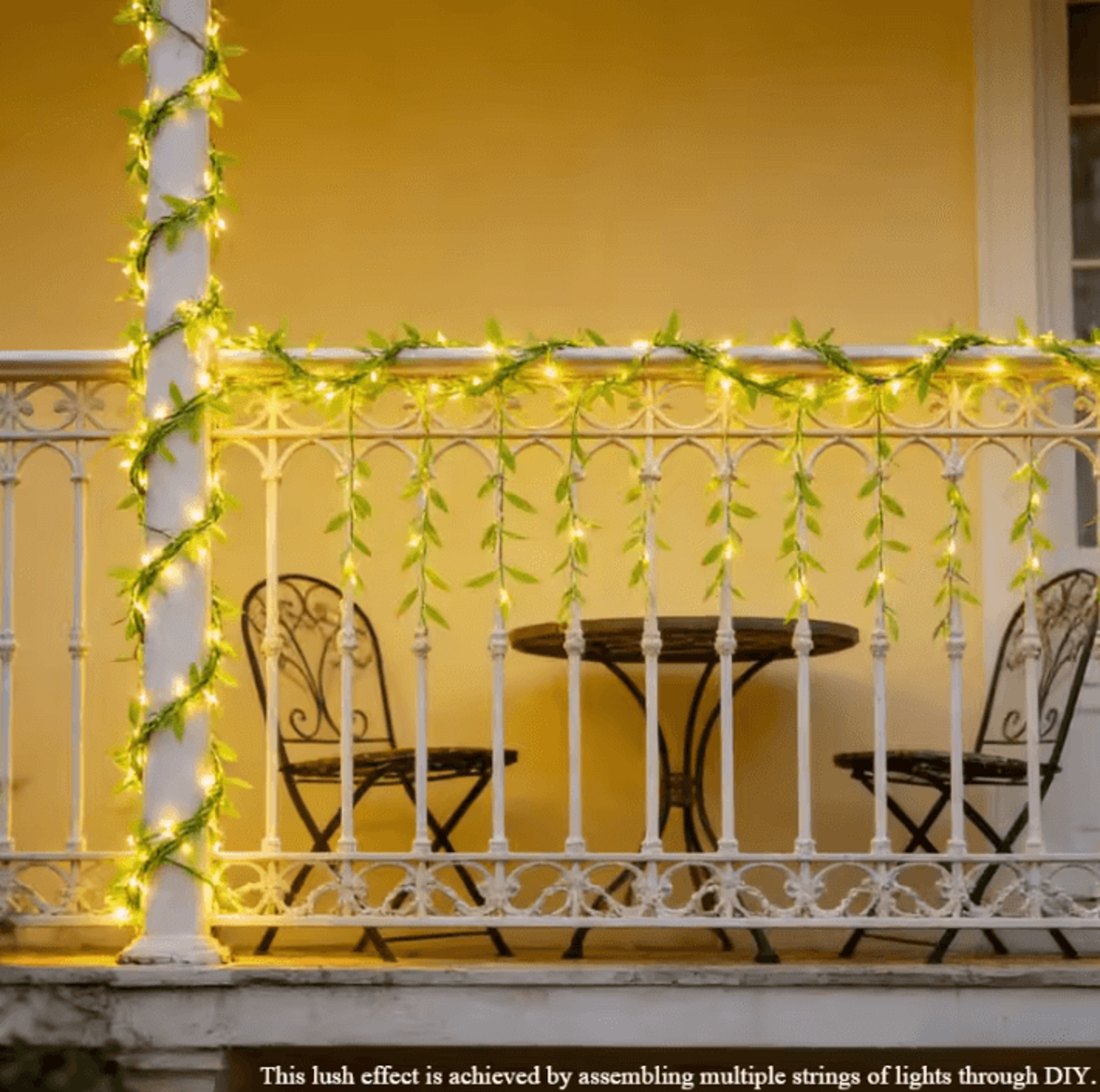 Willow Leaf Copper Wire Curtain Lights 2